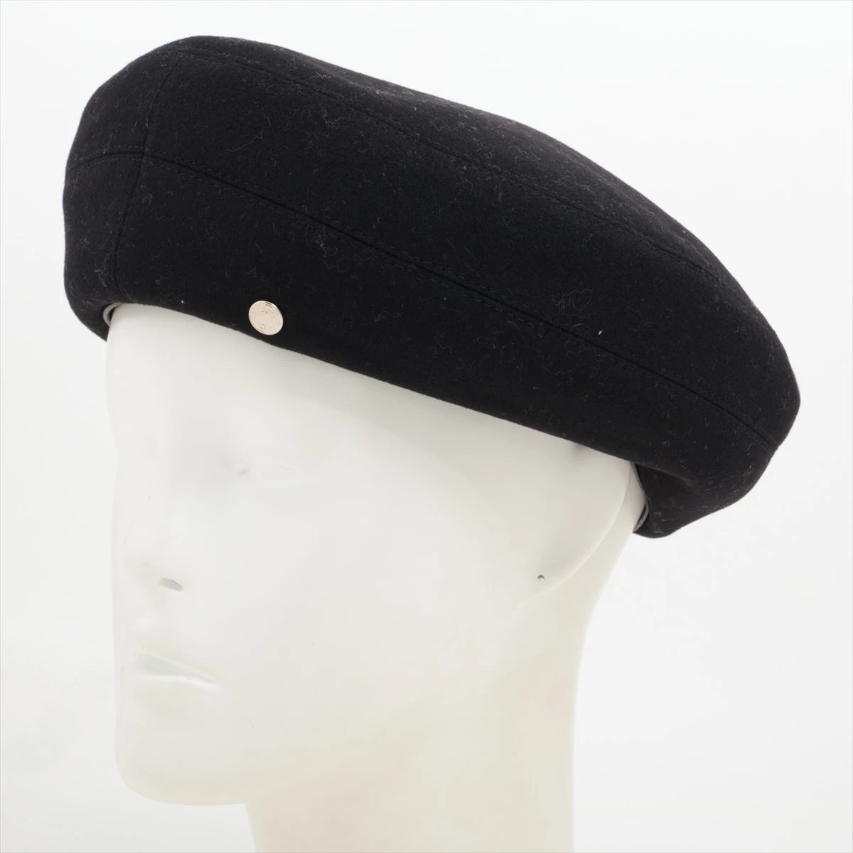 HERMES 黒 ベレー帽 HERMES（エルメス） （新品・未使用品）エルメス サントノーレ