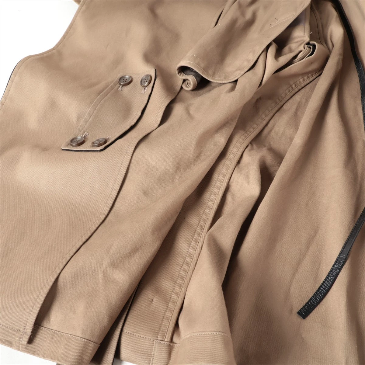 stein ST.405トレンチコート ベージュ/ブラック