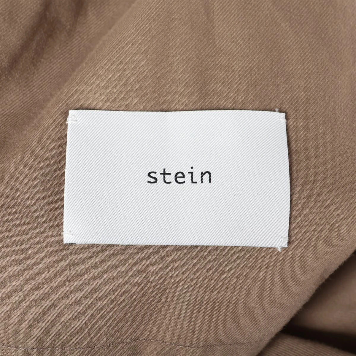 シュタイン コットン トレンチコート S メンズ ベージュ×ブラック ST