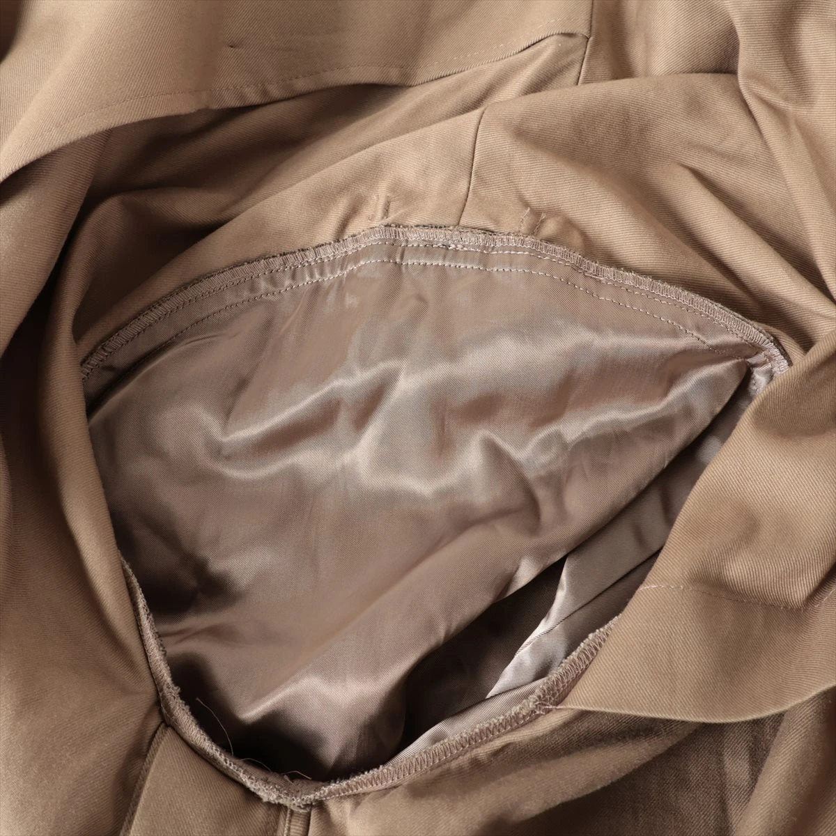 シュタイン コットン トレンチコート S メンズ ベージュ×ブラック ST