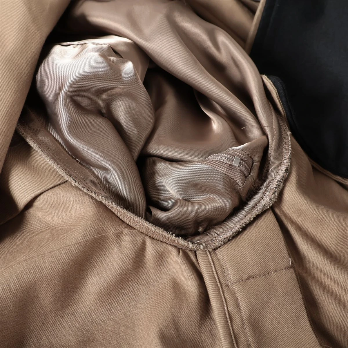 シュタイン コットン トレンチコート S メンズ ベージュ×ブラック ST