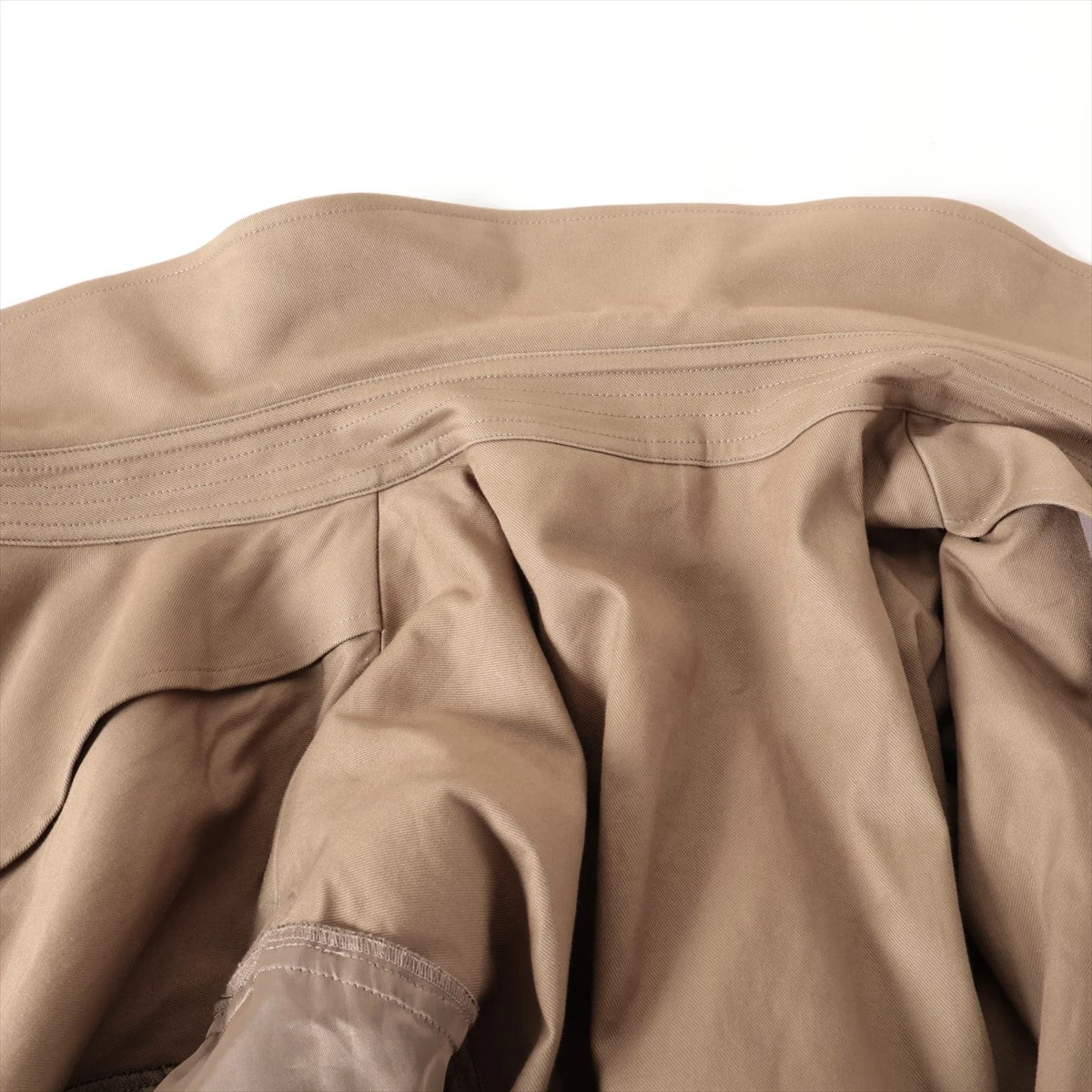 シュタイン コットン トレンチコート S メンズ ベージュ×ブラック ST