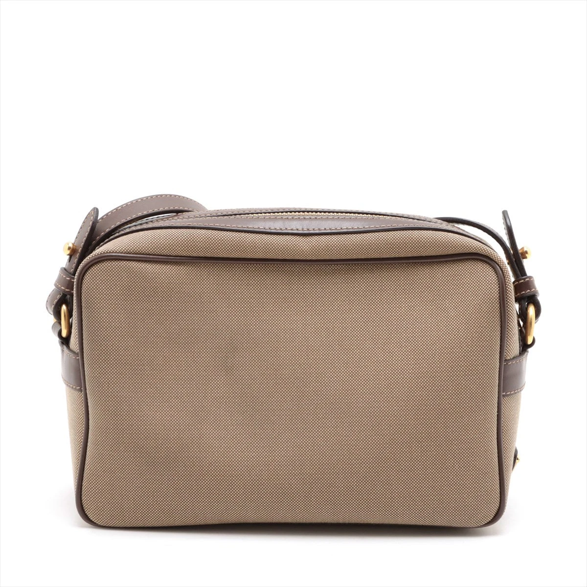 PRADA - 【美品】 プラダ ショルダーバッグ キャンバス ブラウン