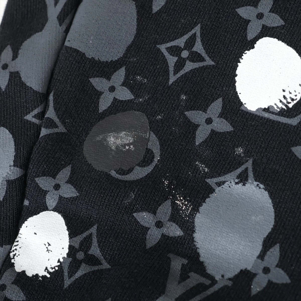 ヴィトン×草間彌生 23SS コットン スウェット M メンズ ブラック