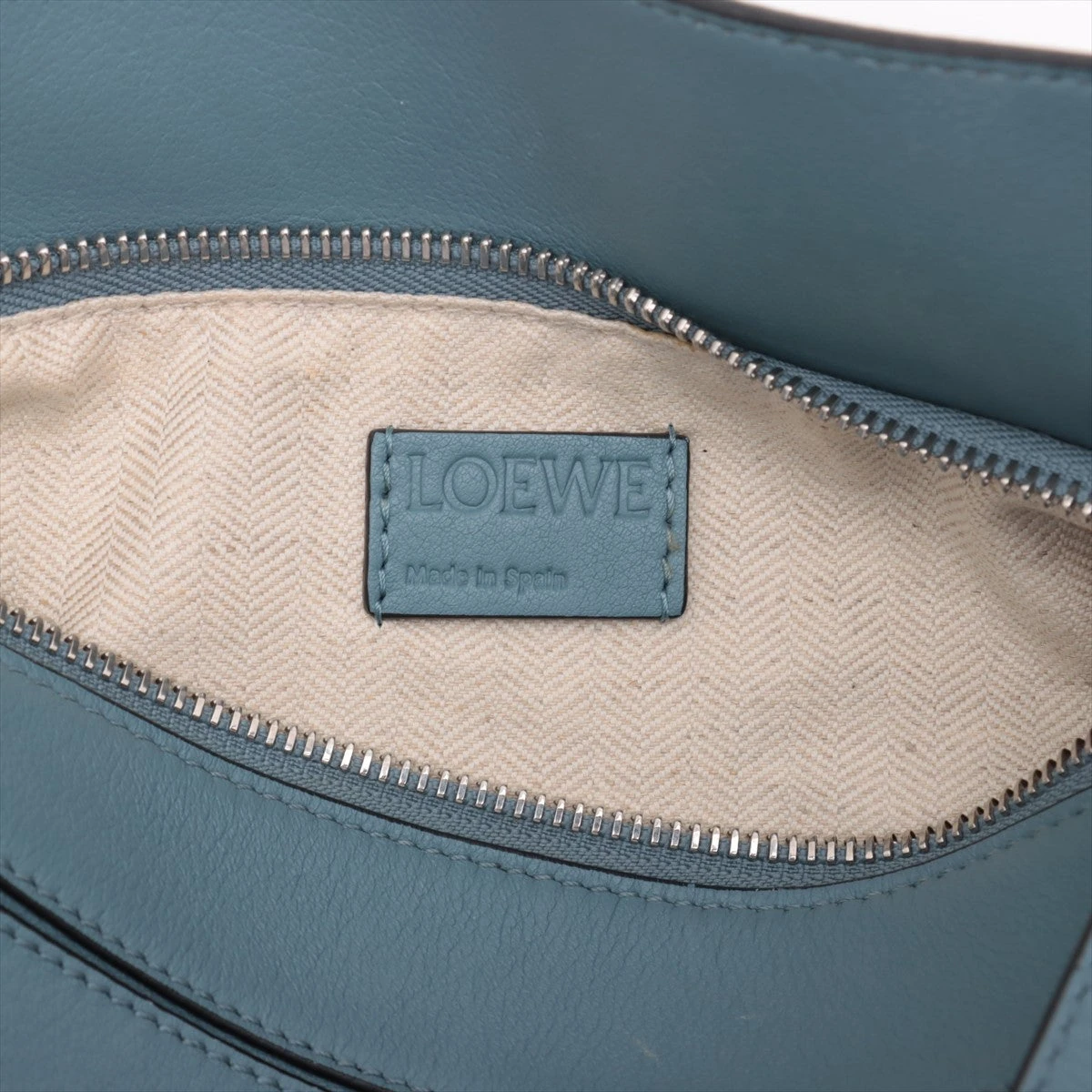 ロエベ パズルバッグ スモール レザー 2WAYハンドバッグ ブルー