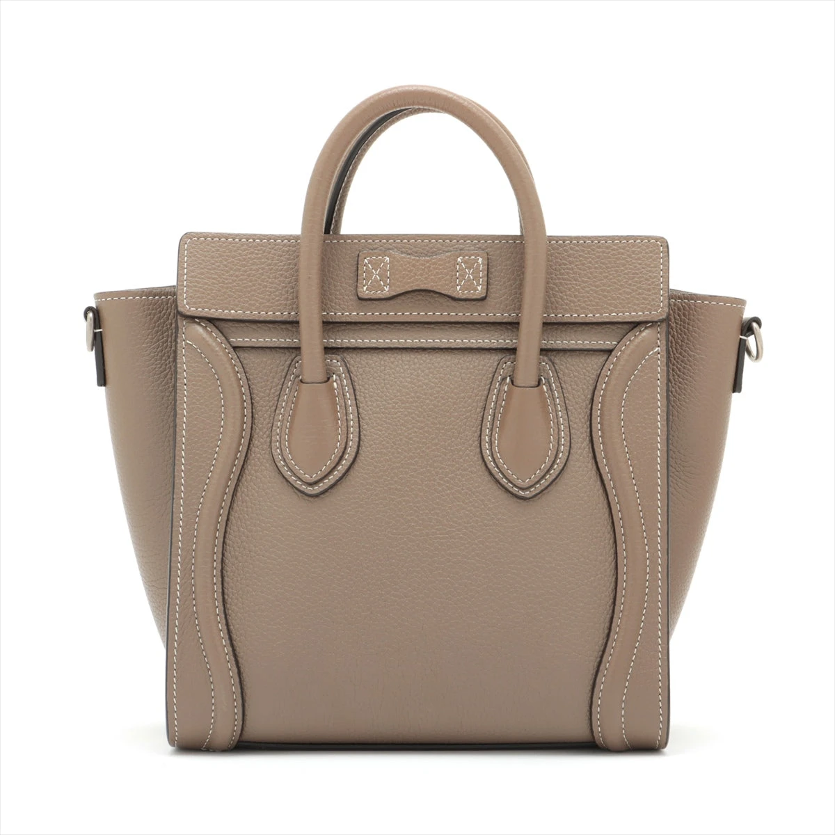 CÉLINE セリーヌ ラゲージ ナノショッパー レザー 2WAYグレージュ セリーヌ ラゲージ ナノショッパー レザー 2WAYハンドバッグ
