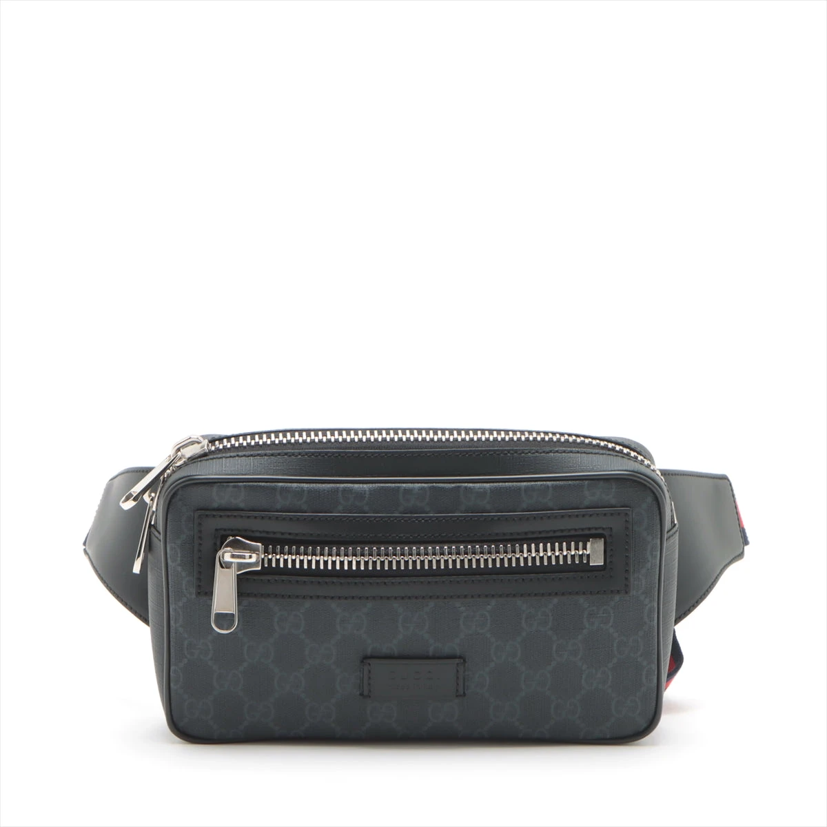 GUCCI GGスプリームボディバッグ ブラック 美品 正規品 グッチ GGスプリーム ボディバッグ ブラック 474298 A3133403｜中古