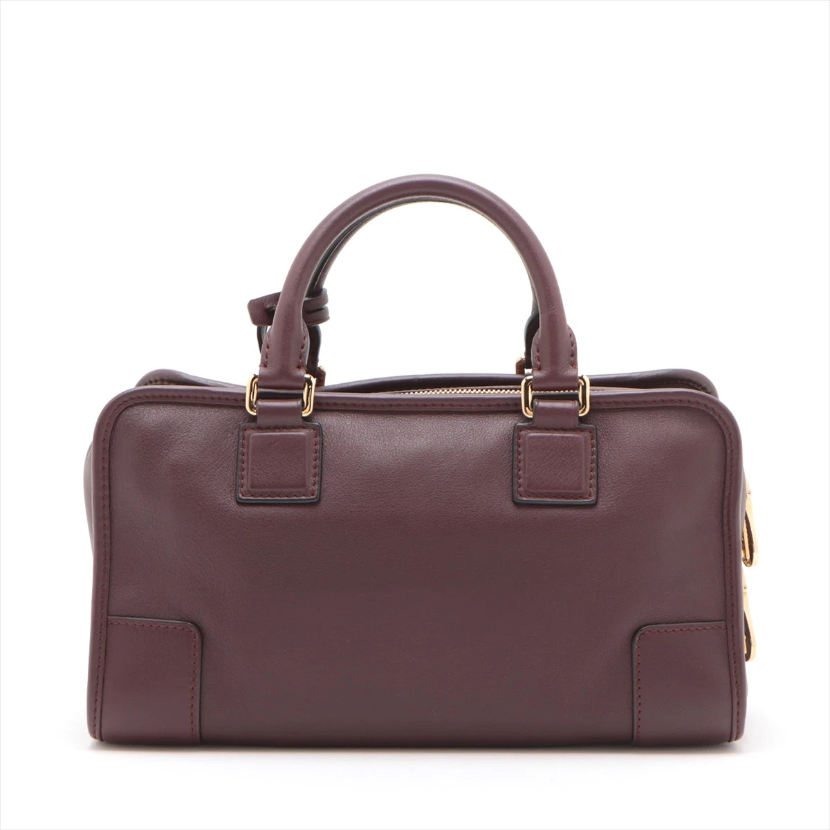 ロエベ アマソナ28 レザー ハンドバッグ ボルドー A3141344｜中古