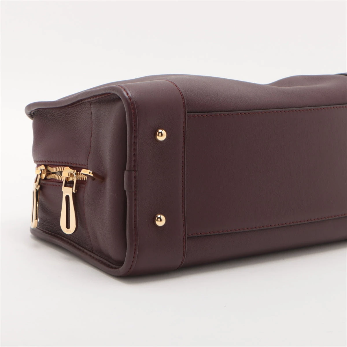 K374 未使用☆ロエベ アマソナ ハンドバッグ トートバッグ レザー ボルドー ロエベ アマソナ28 レザー ハンドバッグ ボルドー A3141344｜中古