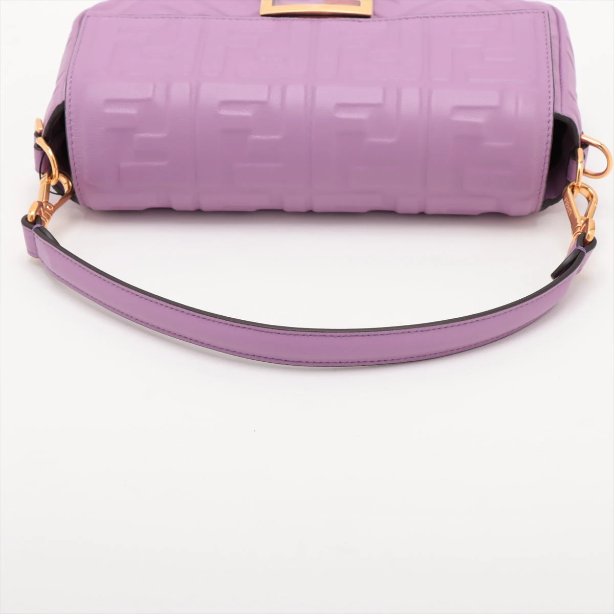 FENDI マンマバケット ショルダーバッグ パープル 紫 9396 フェンディ ズッカ マンマバケット レザー 2WAYショルダーバッグ