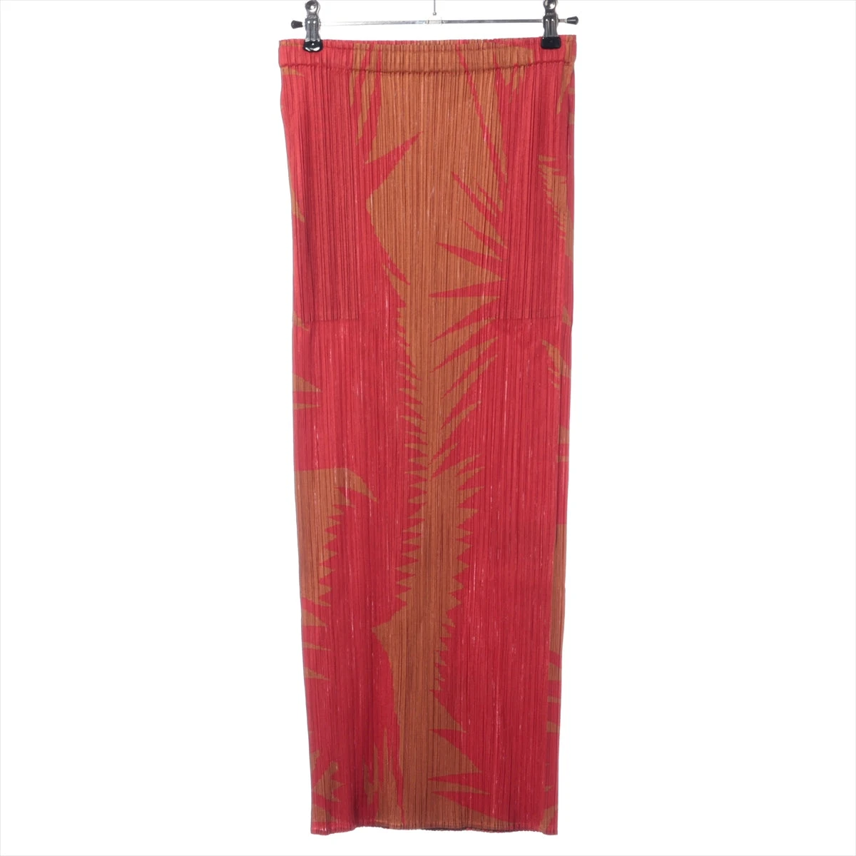 プリーツプリーズ ポリエステル スカート 3 レディース レッド