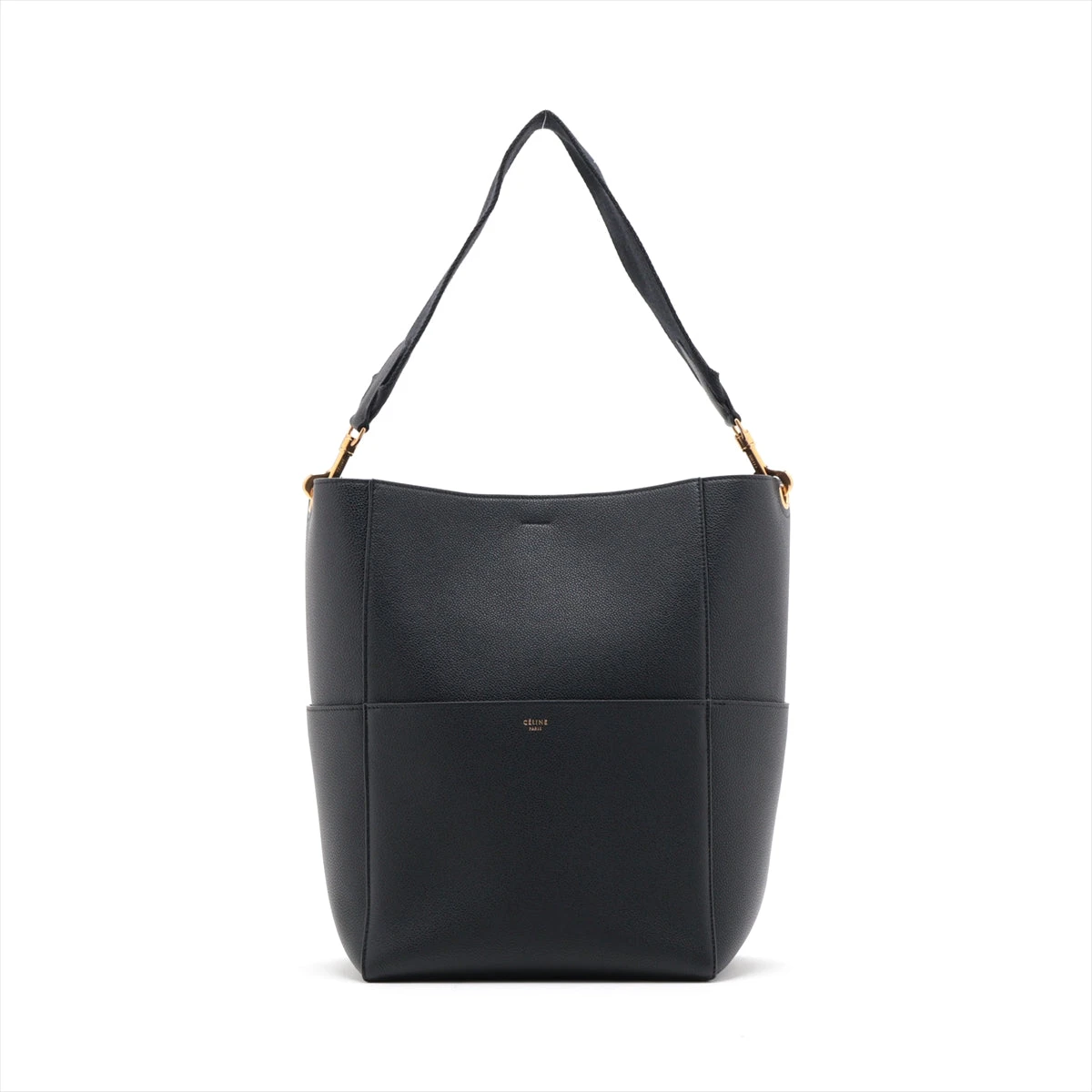 CELINE ラージストラップロミー ブラック CELINE ラージストラップロミー ブラック - メルカリ
