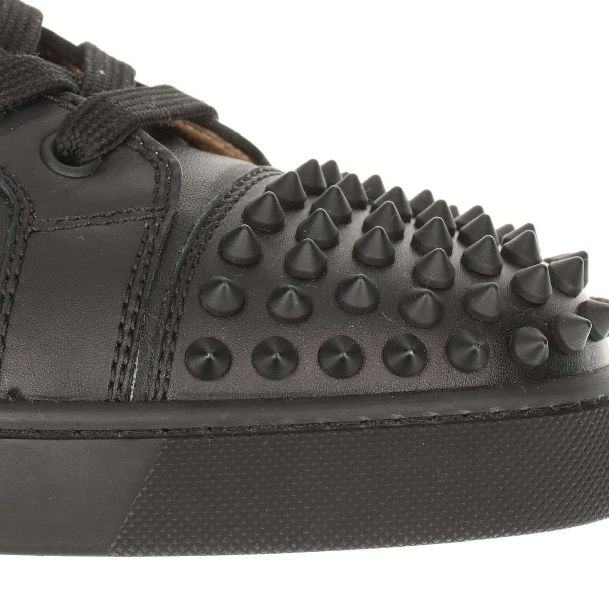 クリスチャンルブタン　スパイクスニーカー　ブラック　39 Louis Spikes ブラック カーフレザー - Shoes - Men - Christian
