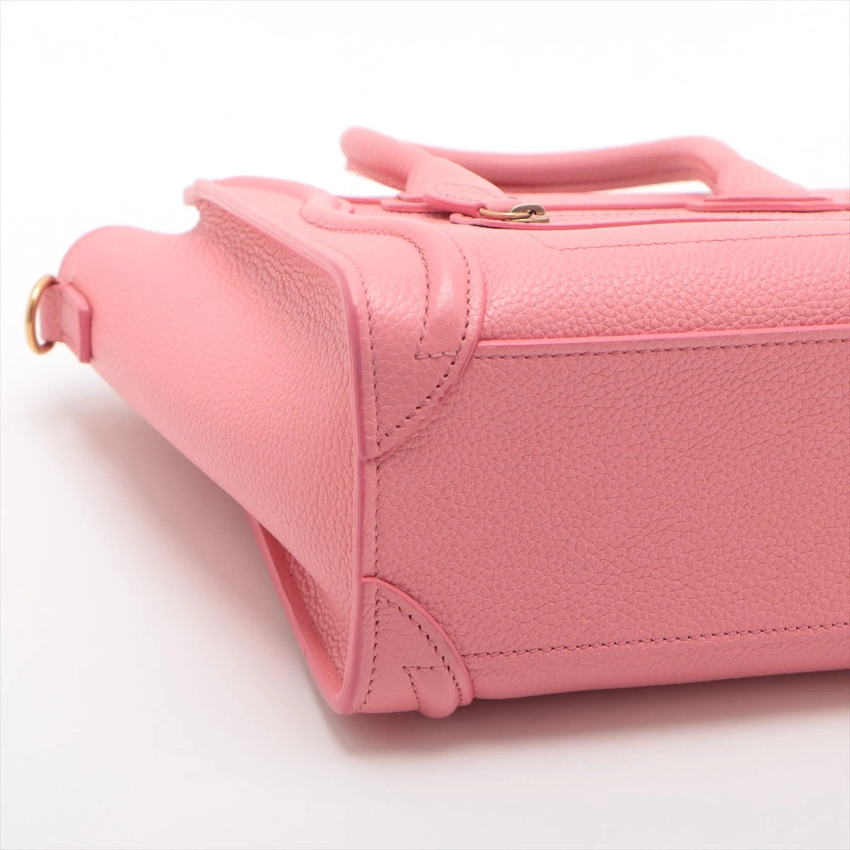 セリーヌ　ラゲージナノ　ハンドバッグ　ピンク CELINE - 美品☆ セリーヌ ラゲージ ナノ 新ロゴ 2way 薄ピンク