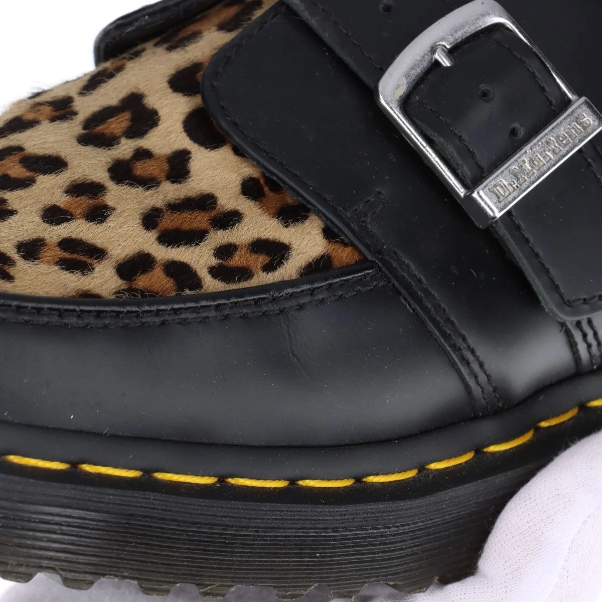ドクターマーチンレザー ハラコ　サイズ9 ドクターマーチンDr.Martens ハラコレザーシューズ 黒UK4(23) (K