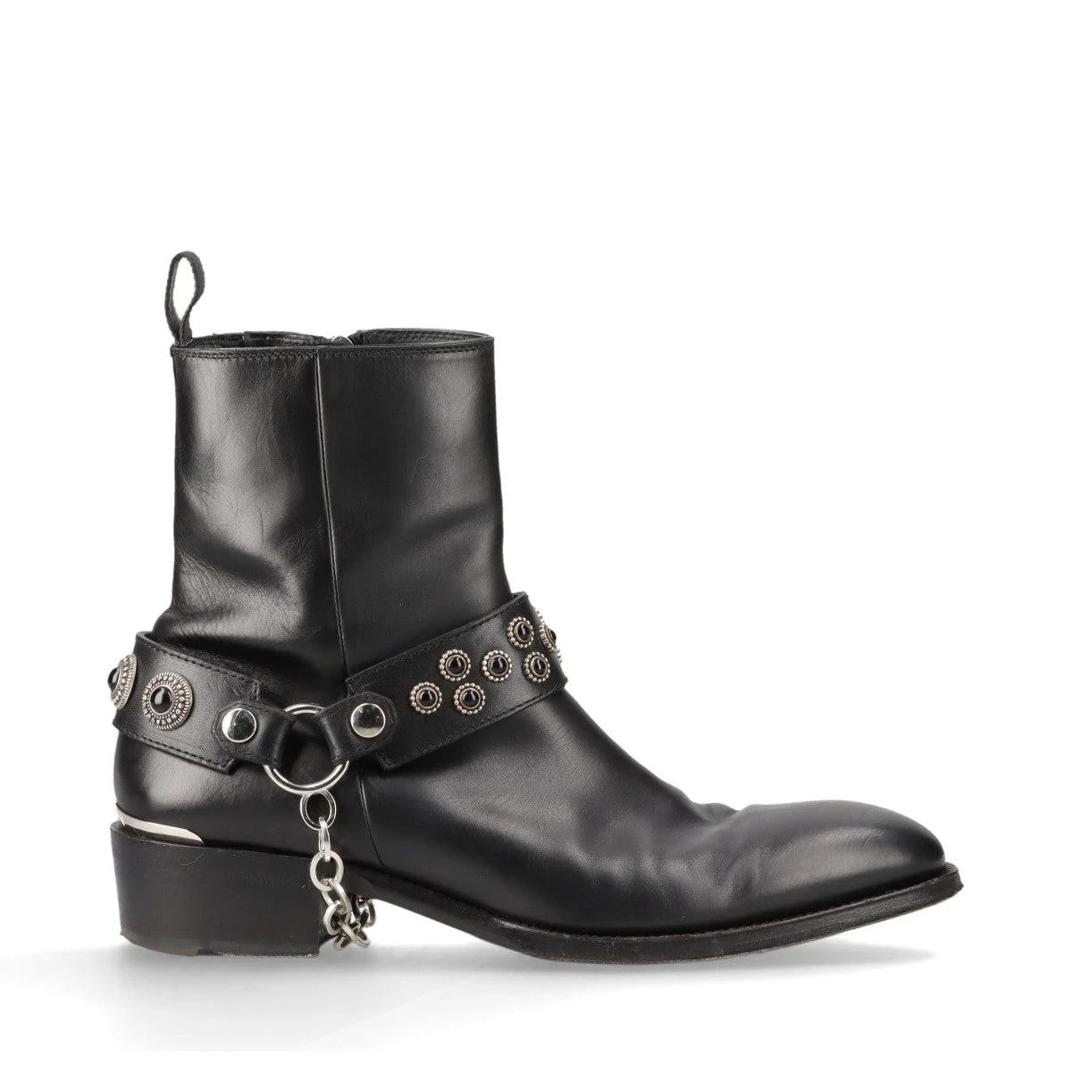 【新品】 アレキサンダーマックイーン　サイドゴアブーツ　黒　レザー Alexander McQueen ALEXANDER MCQUEEN アレキサンダー