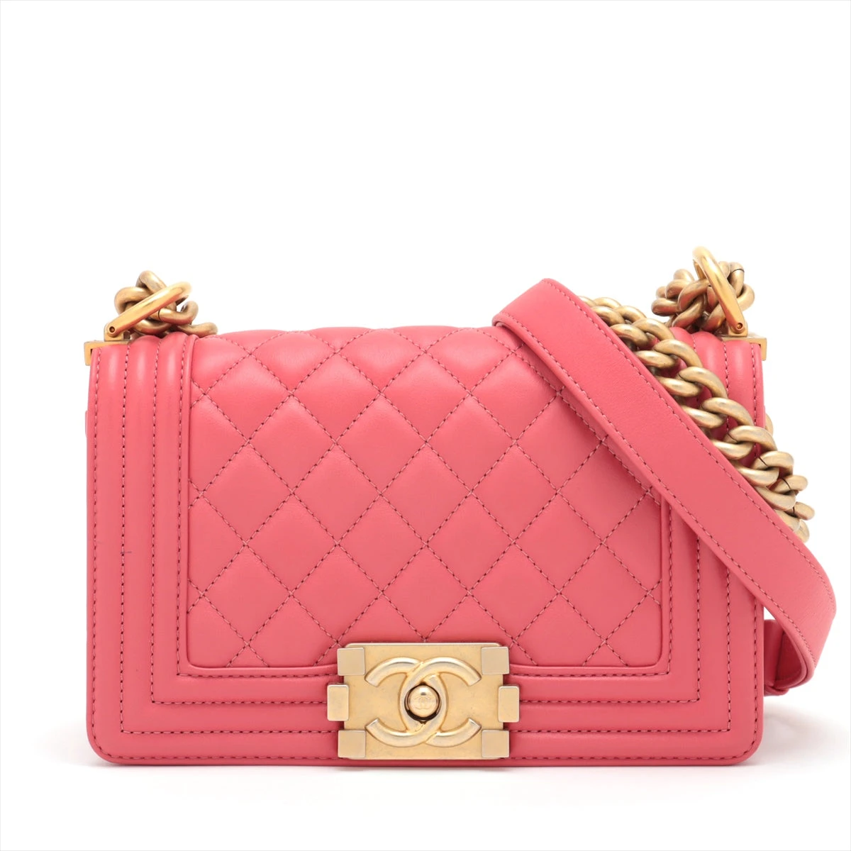 ピンクレザーボーイ シャネル WOC クロスボディバッグ ピンクレザーボーイ シャネル WOC クロスボディバッグ (CHANEL
