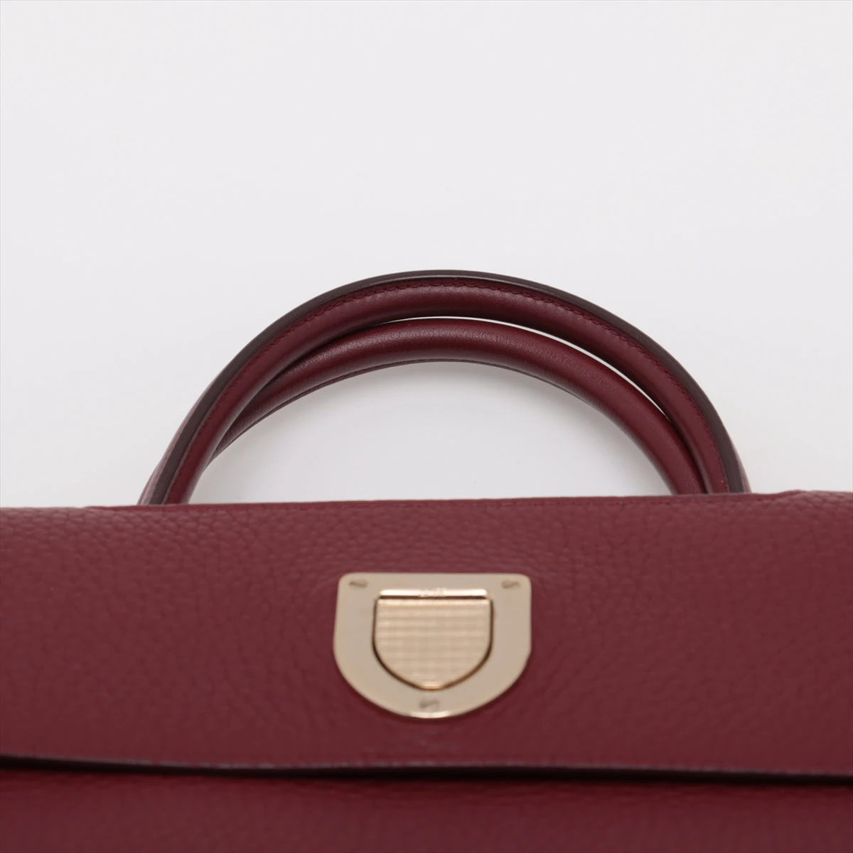 クリスチャンディオール エヴァー レザー 2WAYハンドバッグ ボルドー  