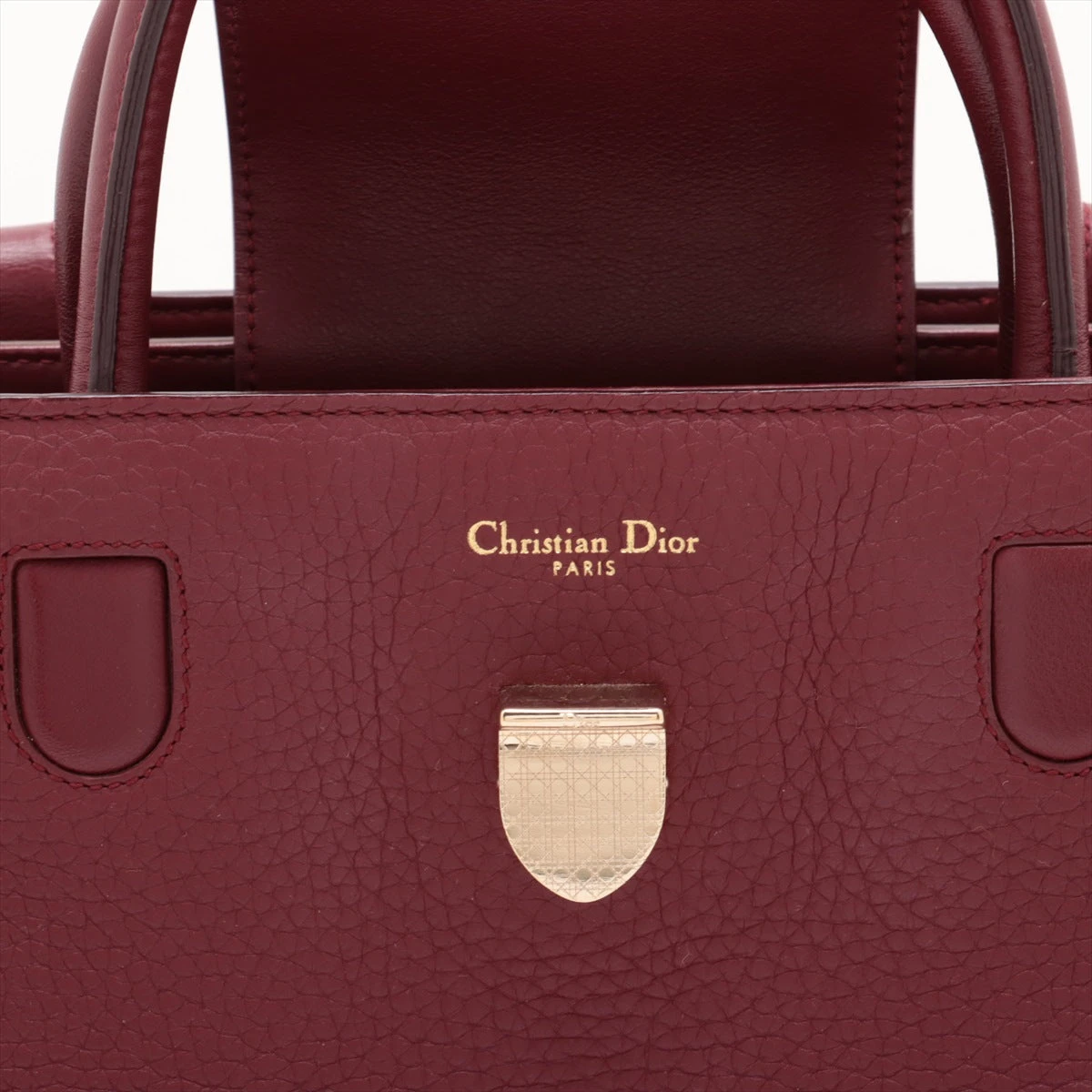 クリスチャンディオール エヴァー レザー 2WAYハンドバッグ ボルドー  