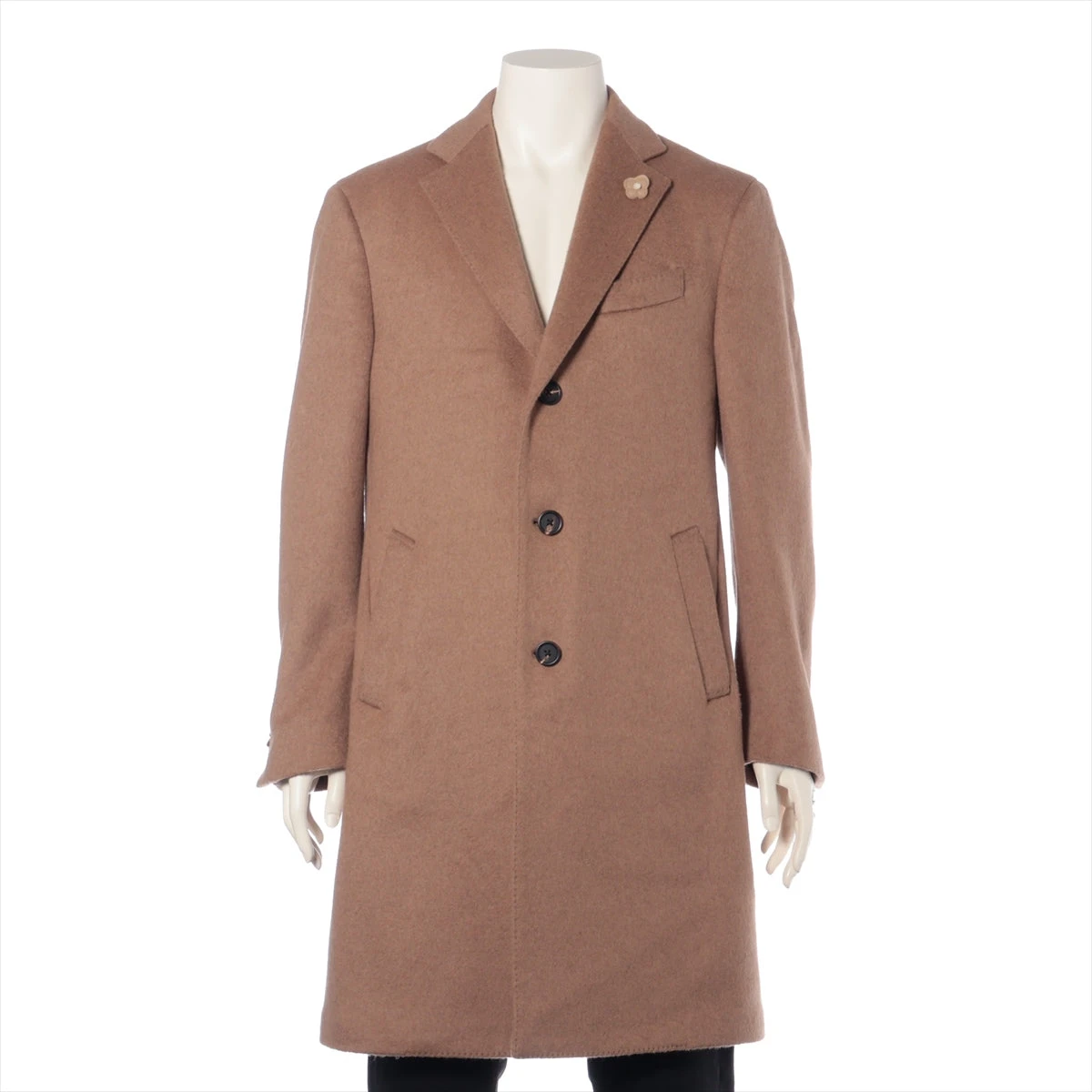 LARDINI キャメル チェスターコートサイズ48(L相当) LARDINI キャメル チェスターコートサイズ48(L相当) LARDINI