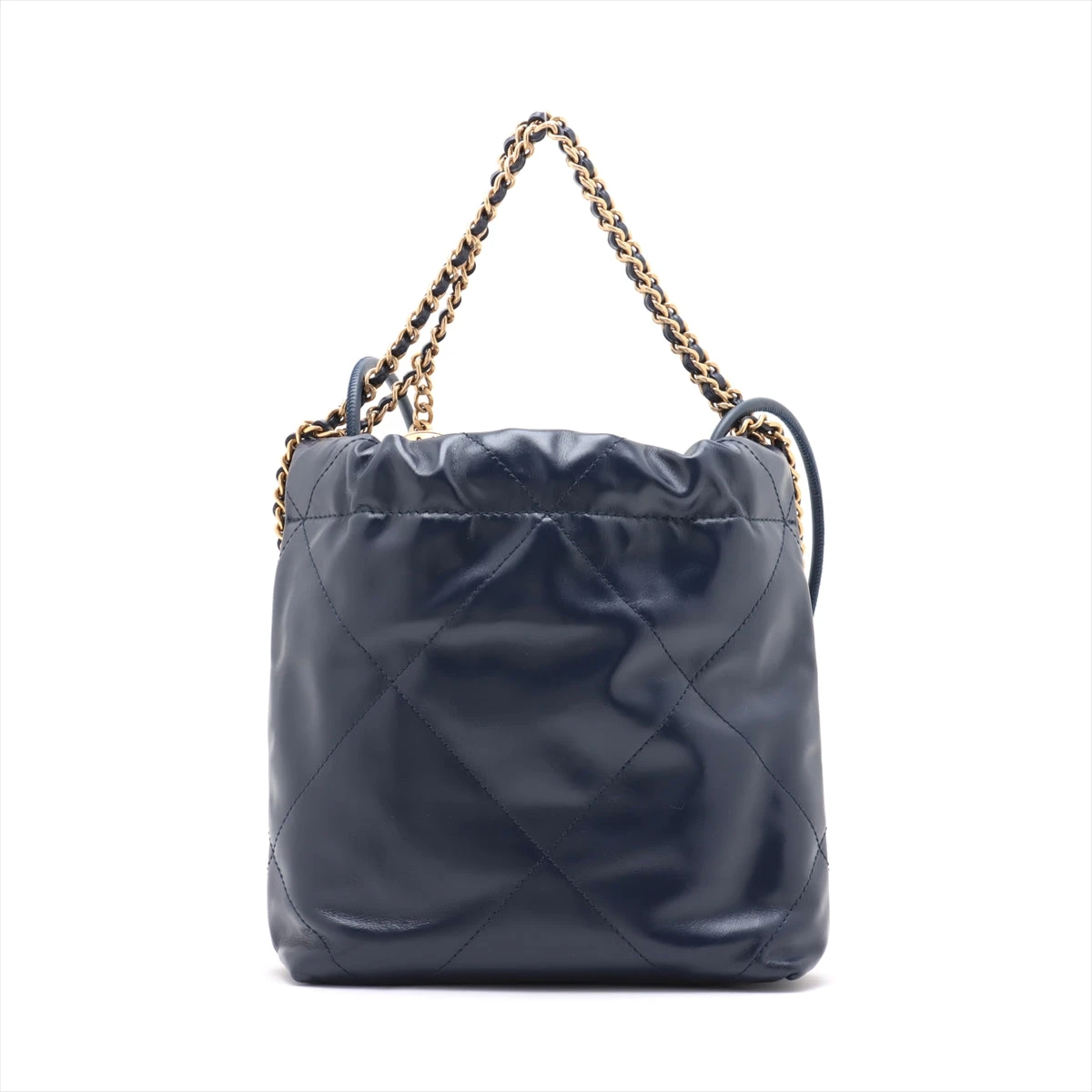 【超希少】シャネル ベルト チェーン ゴールド金具 レザー ネイビー 65/26 超希少】シャネル ベルト チェーン ゴールド金具 レザー
