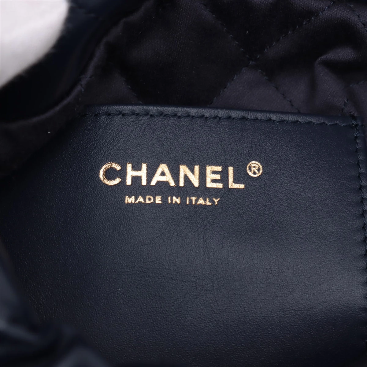 シャネル CHANEL22 ミニ ネイビー/S金具 シャネル シャネル22 ミニ レザー チェーンショルダーバッグ