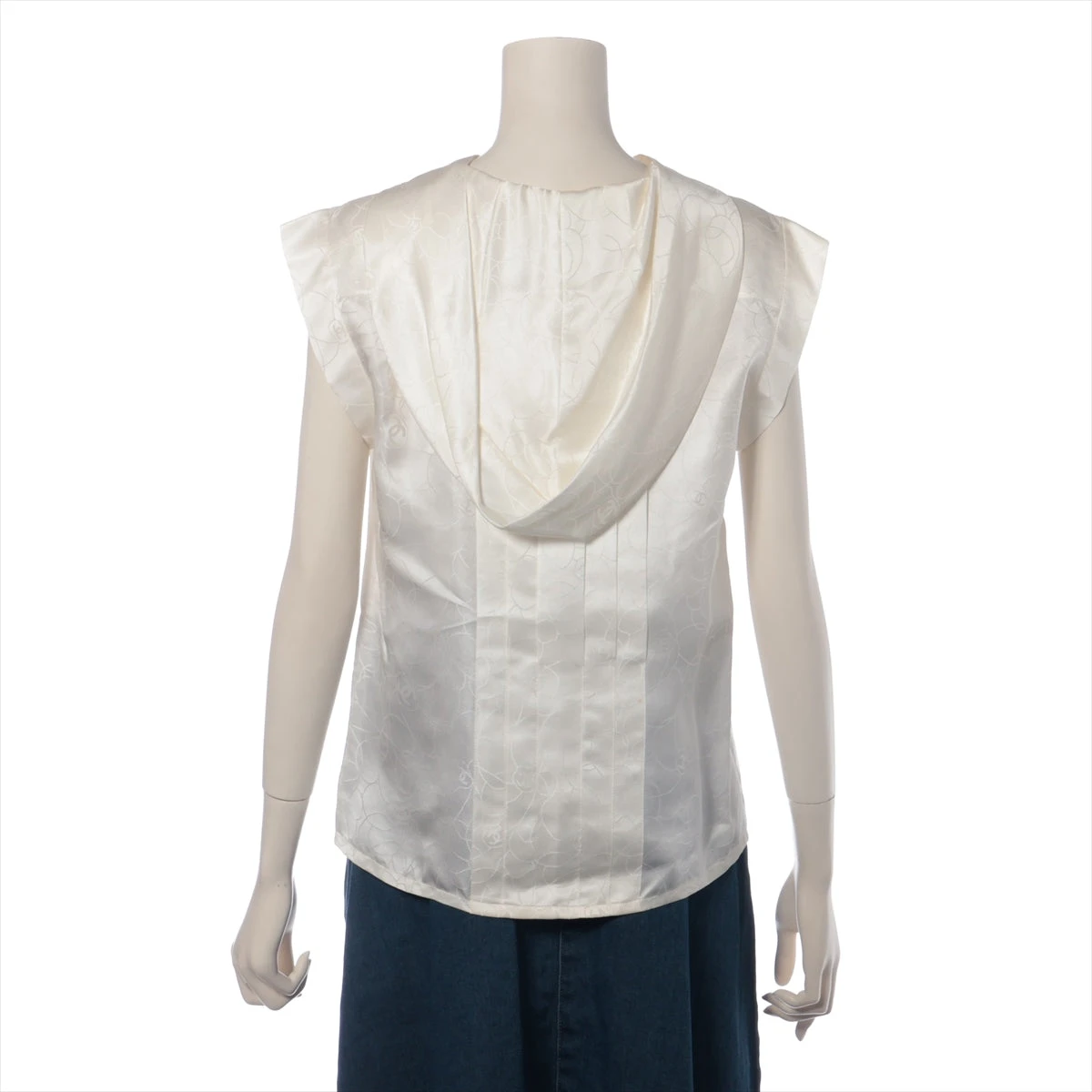 CHANEL シルク タンクトップ ブラウス ココマーク シャネル 38 シャネル ココマーク 01P シルク ブラウス 38 レディース