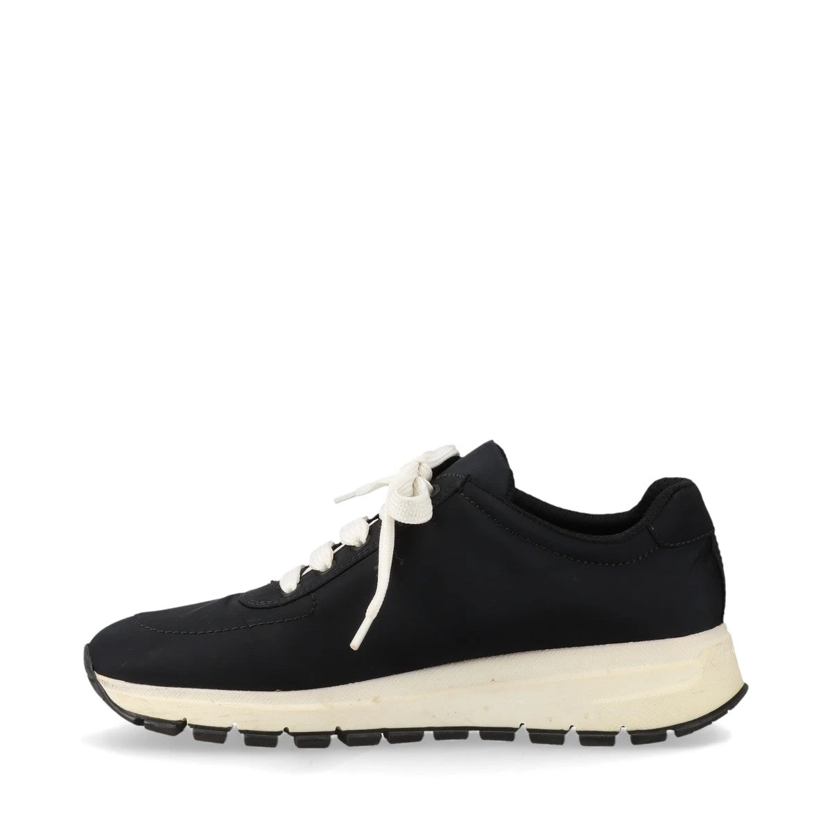 Prada Black Nylon Crystal Embellished Slip On Sneakers Size