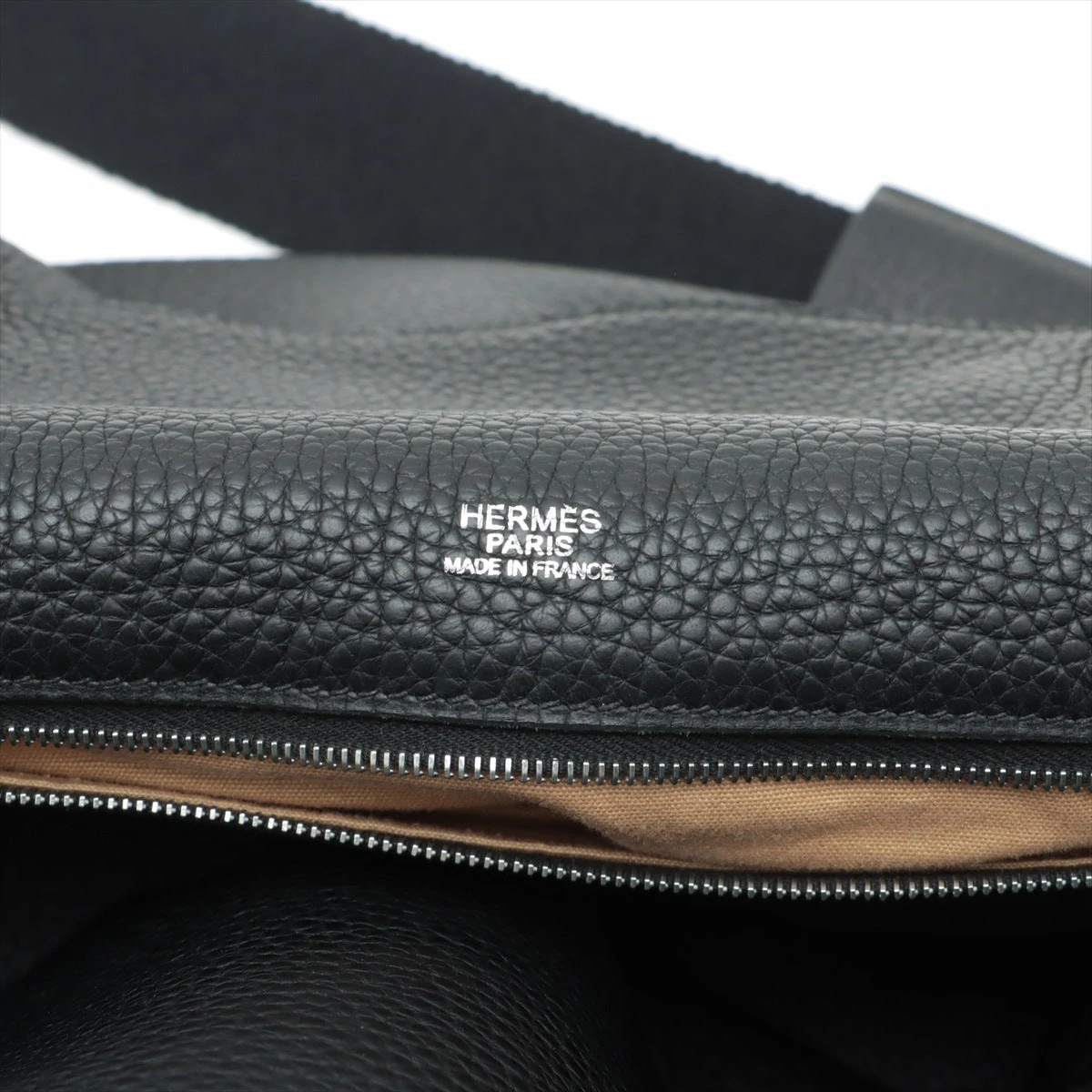 エルメス チベットMM トリヨンクレマンス ブラック シルバー金具 刻印