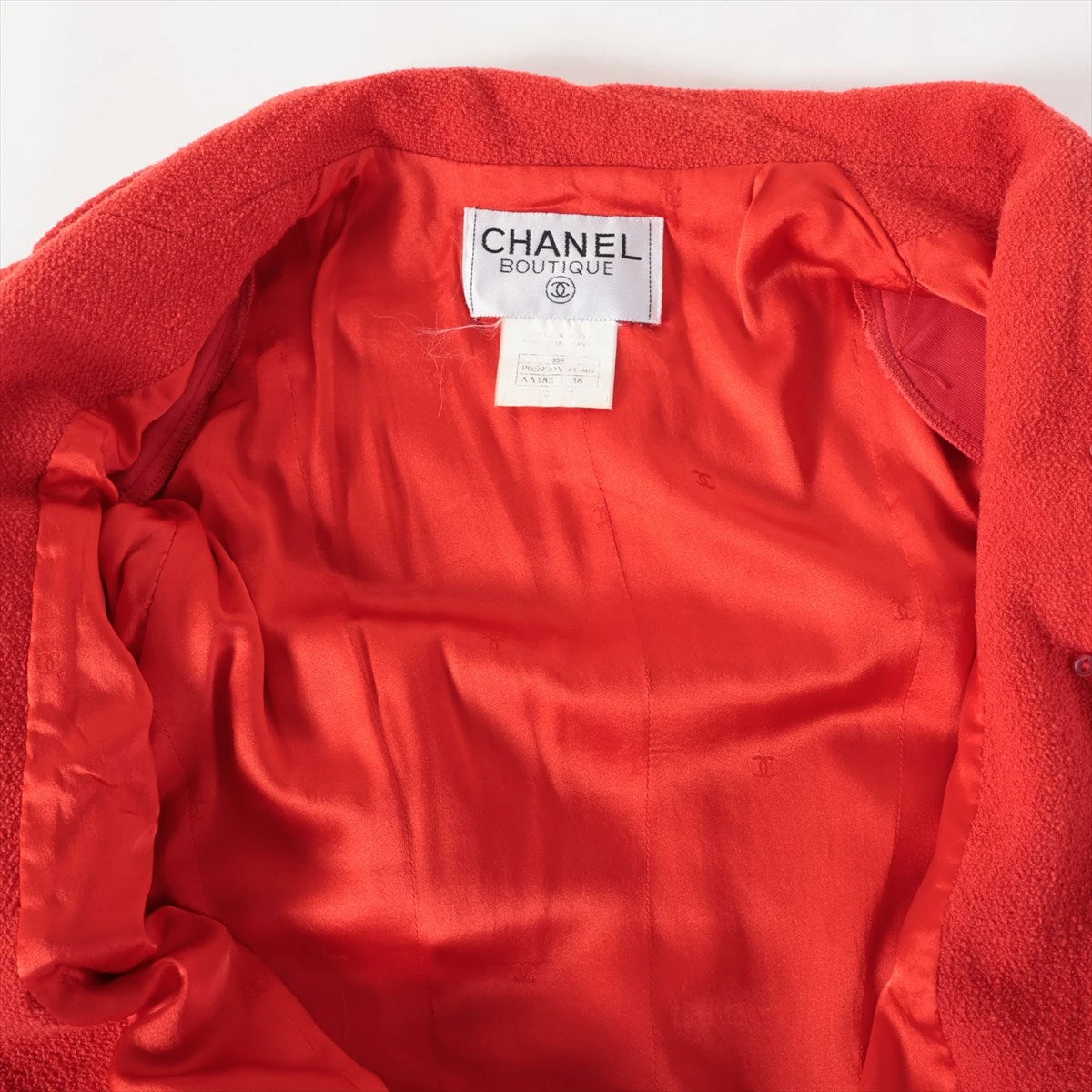 シャネル　95P　セットアップ　ジャケット　サロペット　ヴィンテージ　ココボタン シャネル 95P セットアップ ジャケット サロペット ヴィンテージ