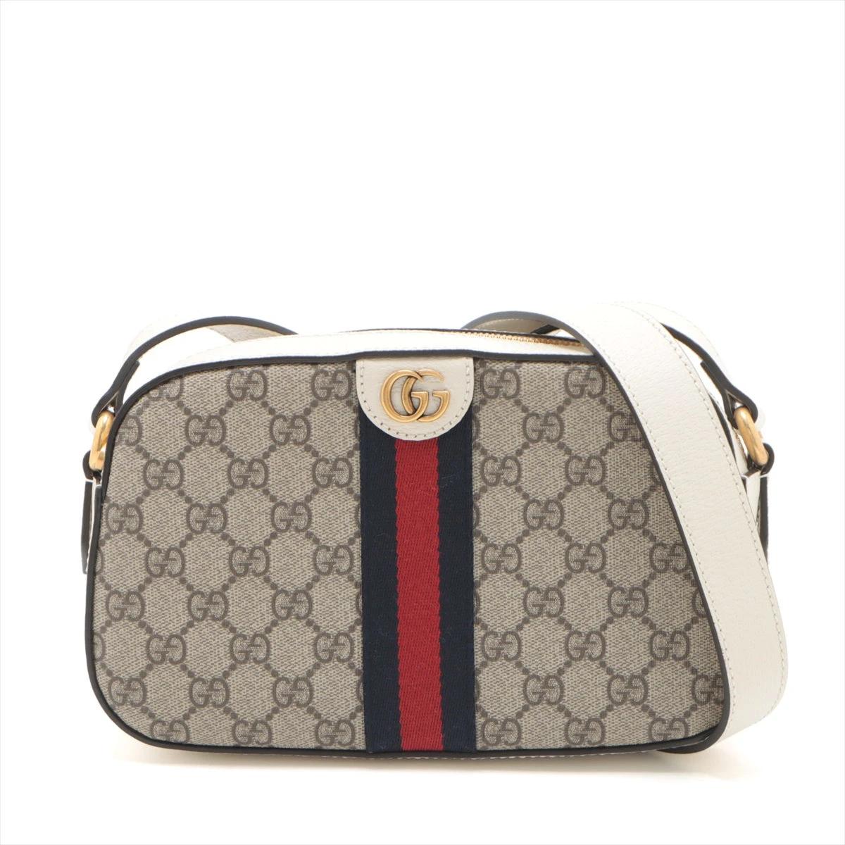 グッチ ショルダーバッグ GGスプリーム PVC ホワイト