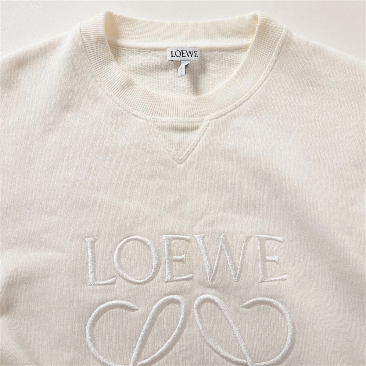 ロエベ アナグラム コットン トレーナー XS メンズ アイボリー