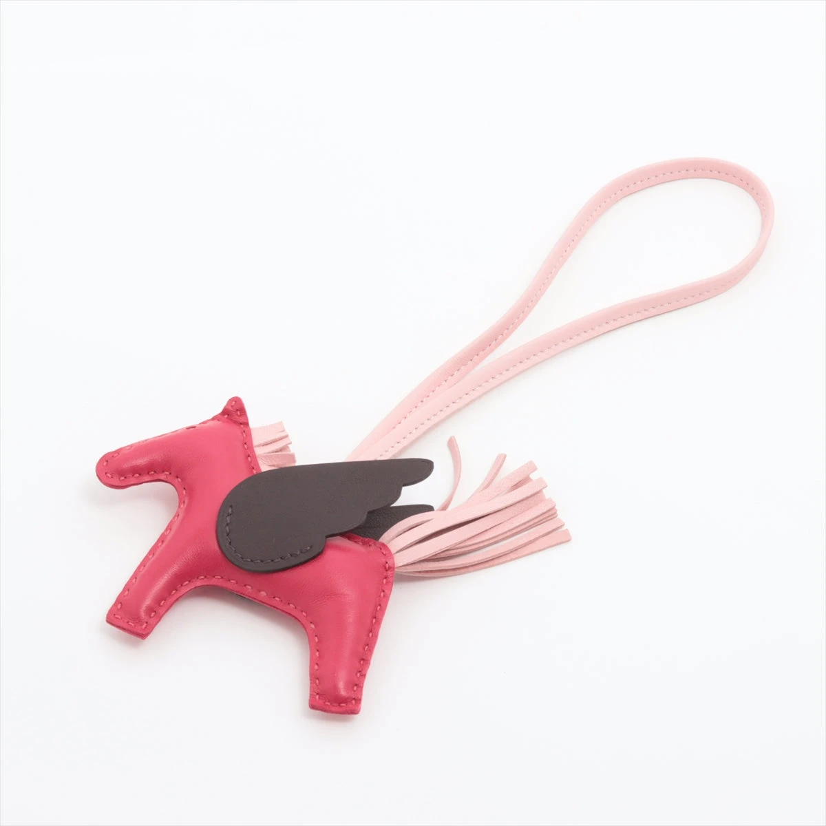 新品エルメスペガサスチャームロデオチャームpm ピンク