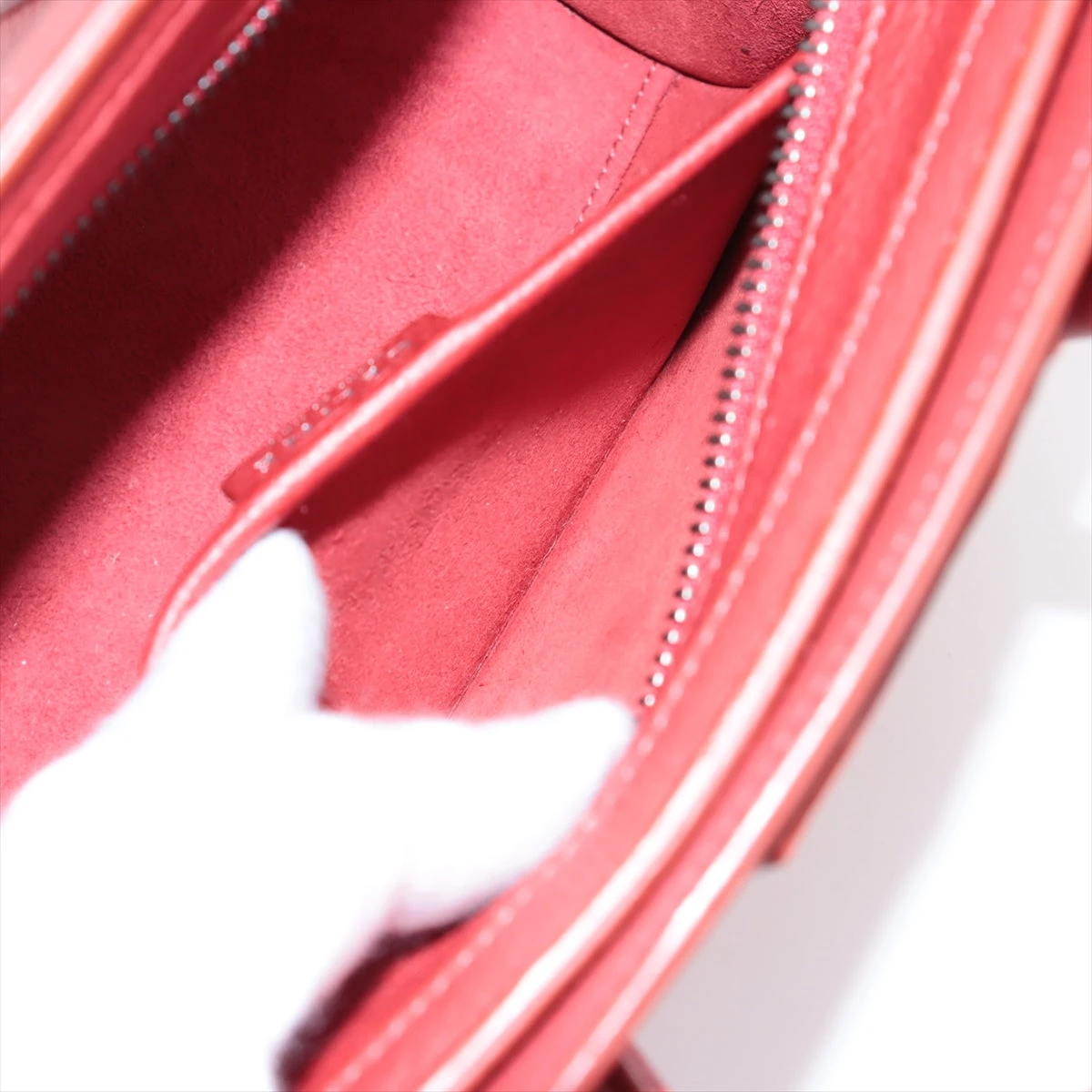 セリーヌ ラゲージ ナノショッパー レザー 2WAYハンドバッグ レッド