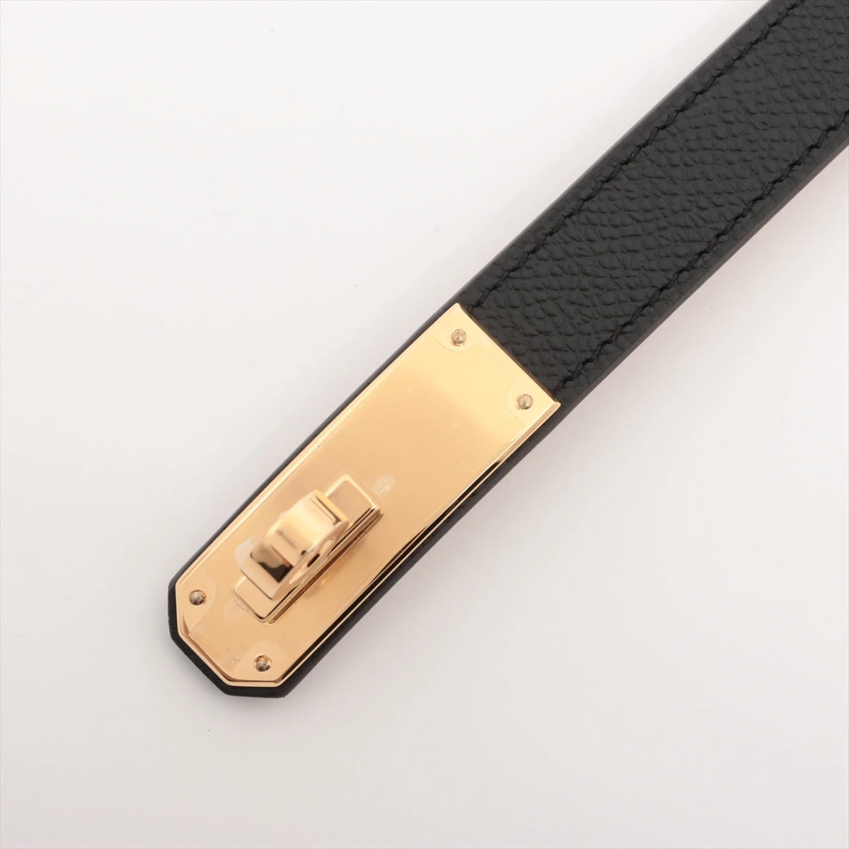 新品✨ケリー レディースベルト ブラック ヴォーエプソン ゴールドプレーテッド HERMES エルメス ベルト ケリー18 ブラック ゴールド金具 ヴォー
