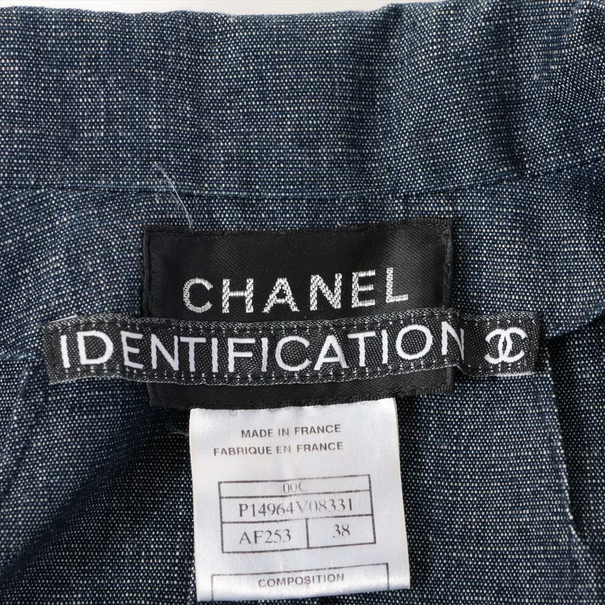 CHANEL IDENTIFICATION デニムベスト 38 CHANEL IDENTIFICATION デニムベスト 38