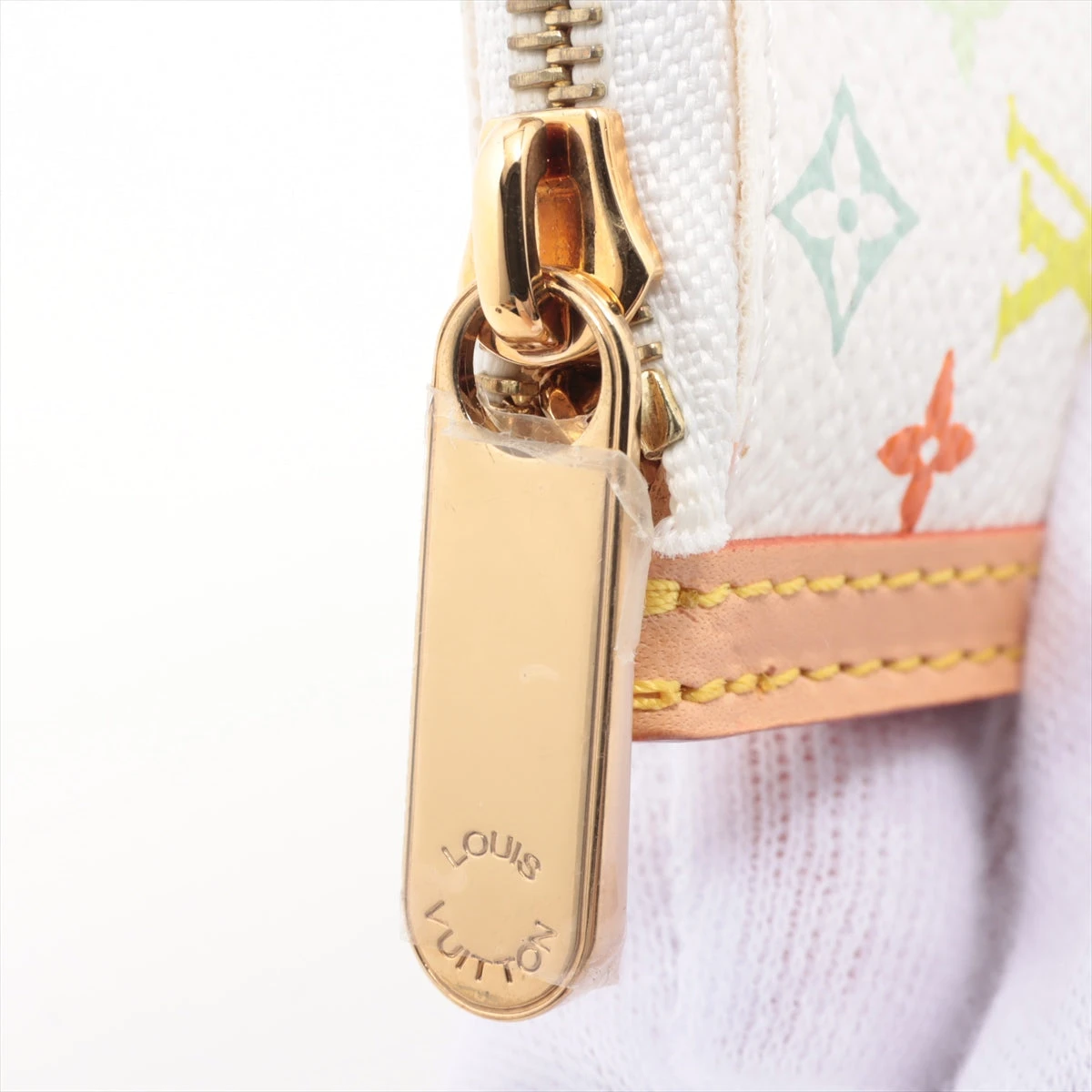 ★美品★　ルイヴィトン　マルチカラー　ポシェット・クレ　ブロン　小銭　キーケース ☆美品☆ルイヴィトンマルチカラーポシェット・クレブロン小銭キーケース