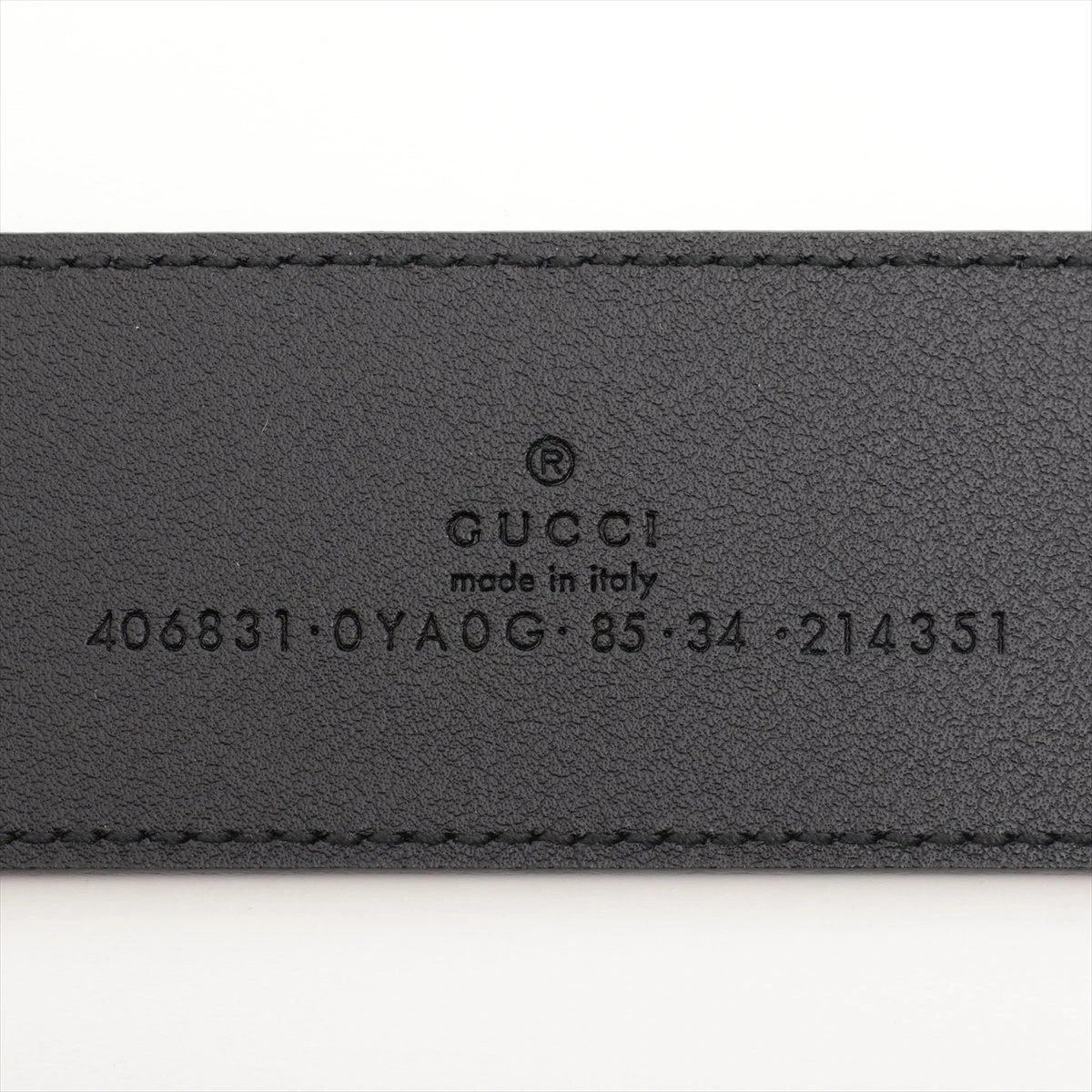 美品 GUCCI グッチ GGマーモント レザーベルト 406831 ブラック メンズ 古着 中古 USED 中古・古着通販】GUCCI (グッチ) GGマーモント レザーベルト ブラック