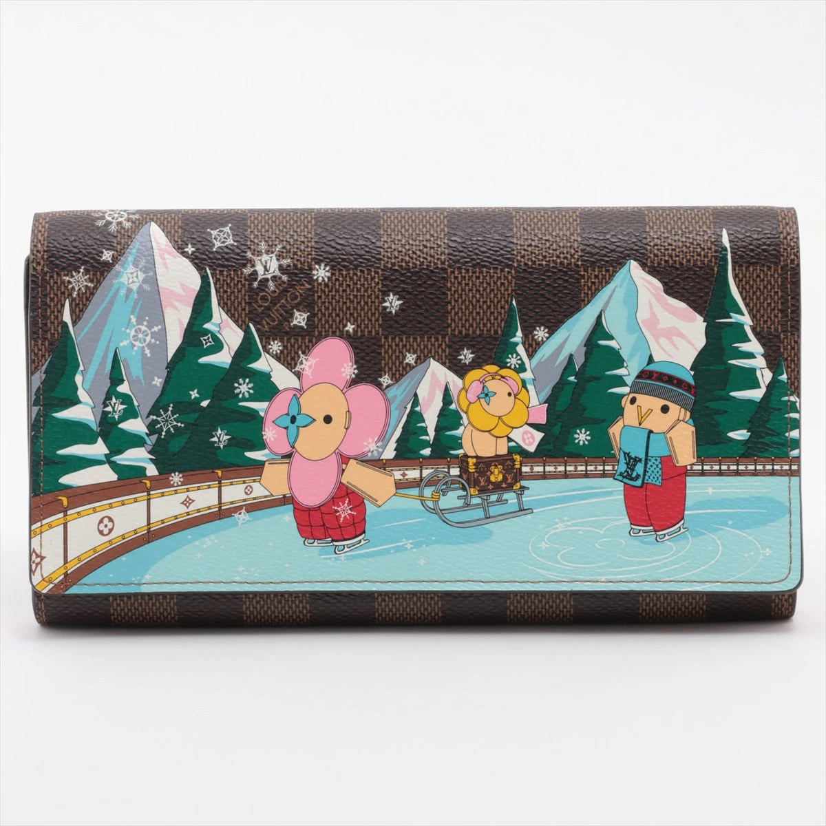 美品☆ヴィトン ダミエ 【ポルトフォイユ・サラ　新型】長財布☆オシャレ☆A45 LOUIS VUITTON】ルイヴィトン『ダミエ ポルトフォイユ サラ