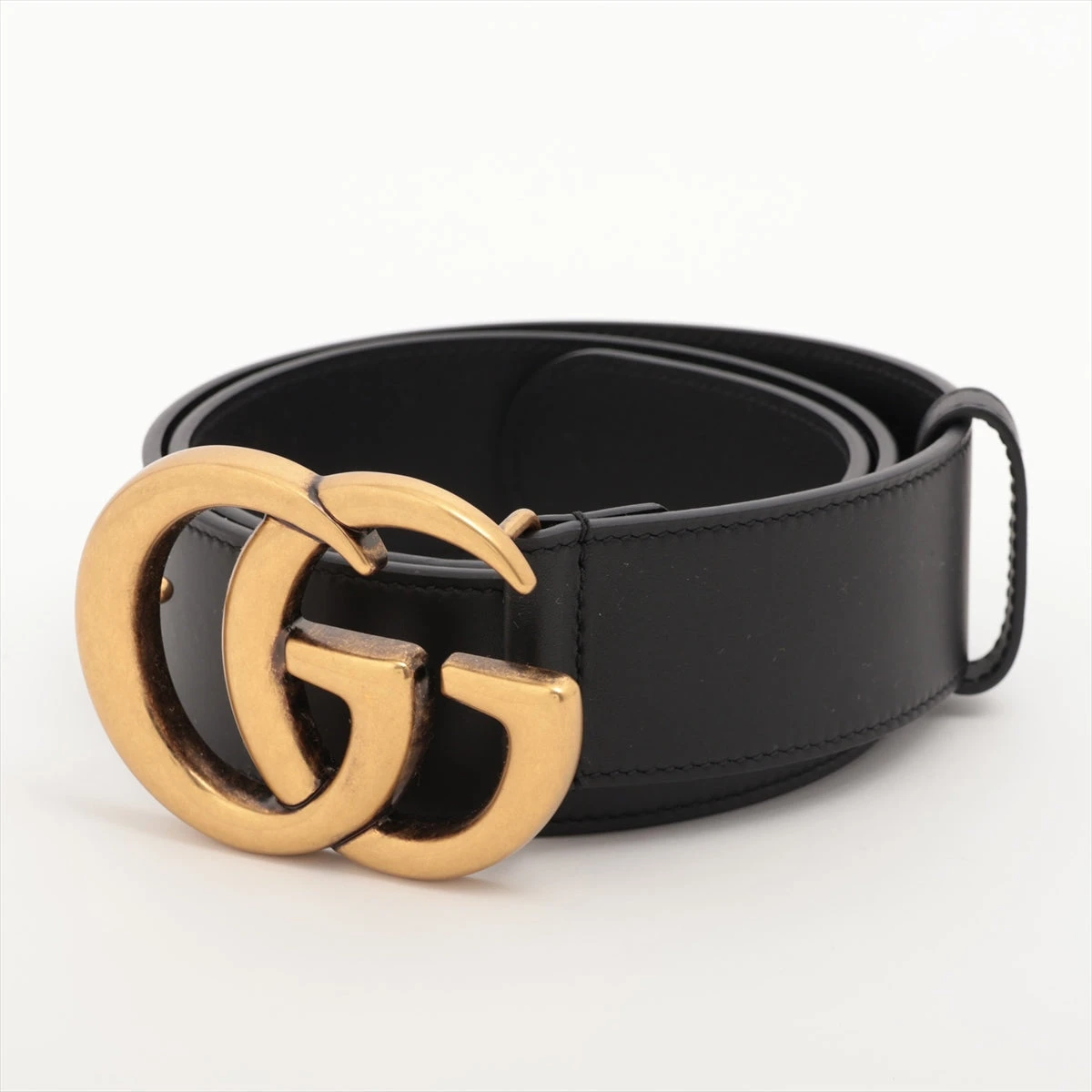GUCCI 90704 1766 レザー ゴールド金具 ベルト