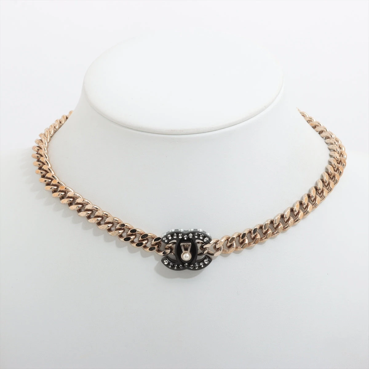 シャネル ココマーク D22C チョーカー GP×フェイクパール×レジン