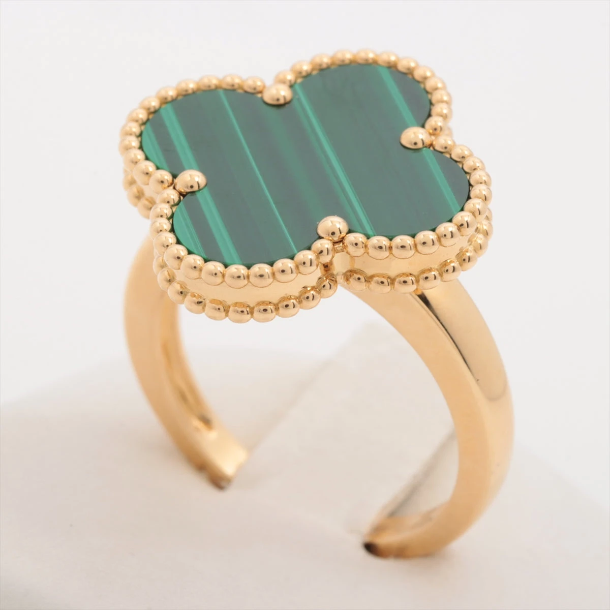 ヴァンクリーフ&アーペル マジックアルハンブラ マラカイト リング 750