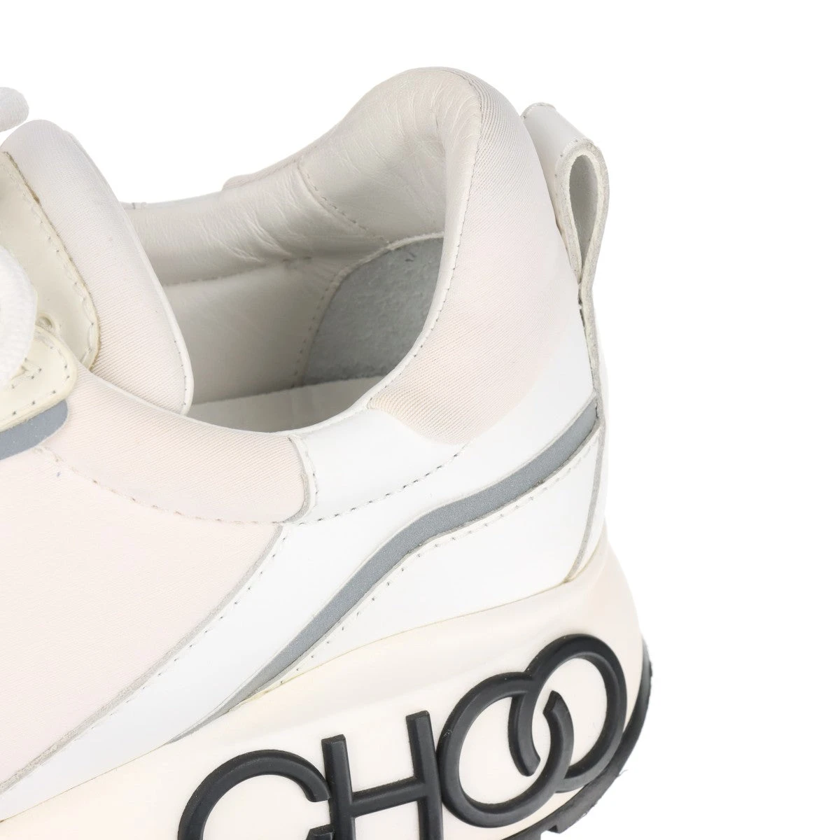 ジミーチュウ LANDON レザー×ファブリック スニーカー 37