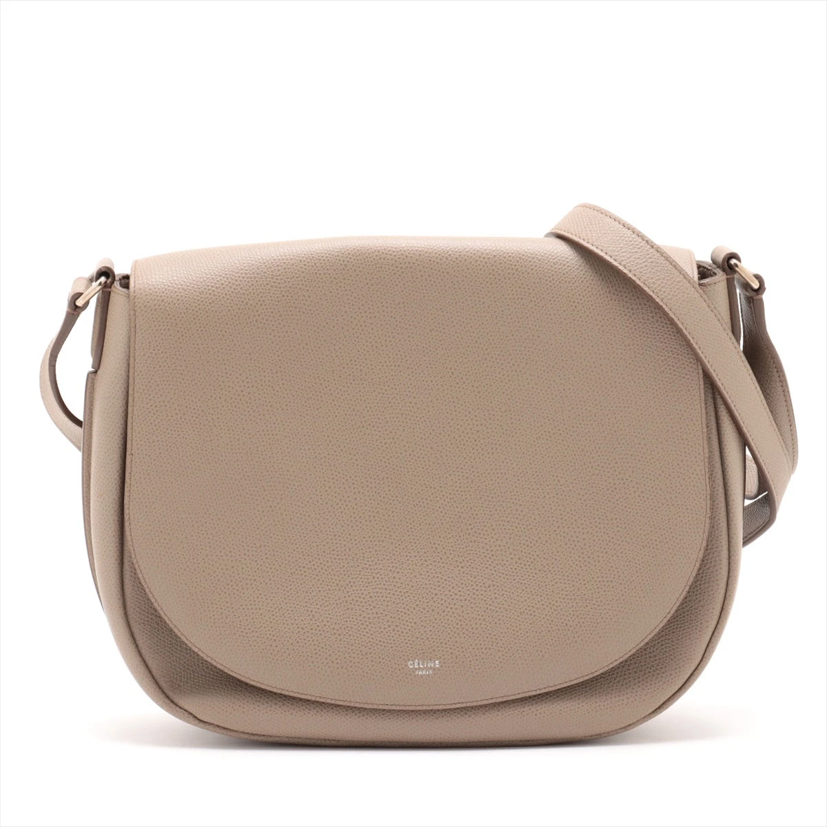 セリーヌ レザー ショルダーバッグ ベージュ AP089094｜中古ブランド品 