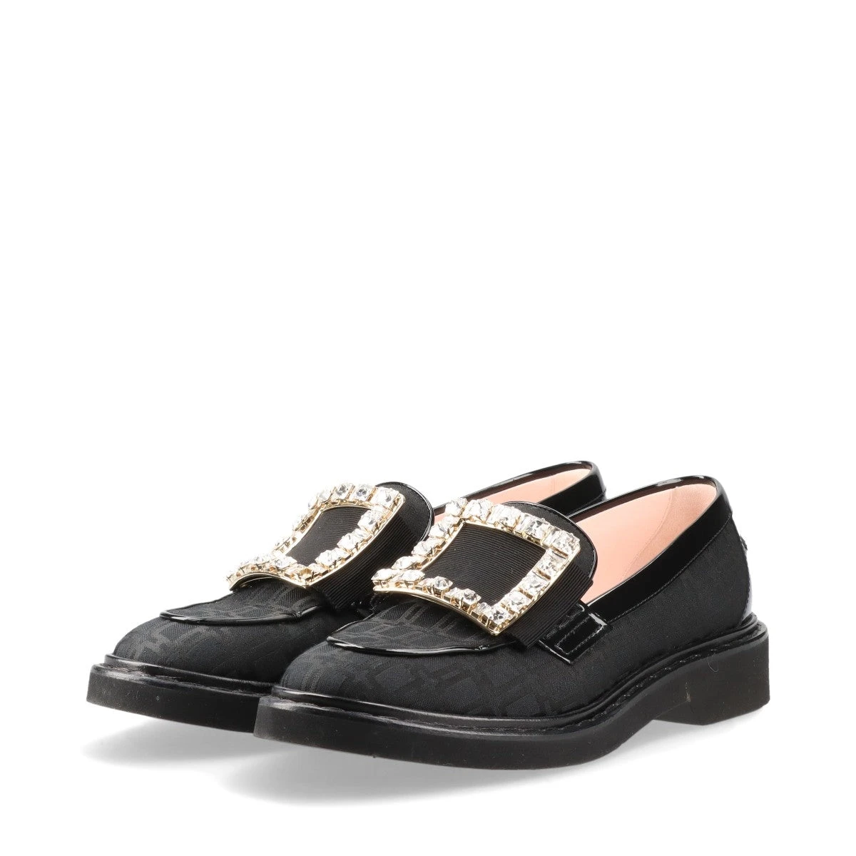 ロジェ・ヴィヴィエ☆ビジューローファー ブラック ロジェ ヴィヴィエ Roger Vivier ROGER VIVIER ローファー