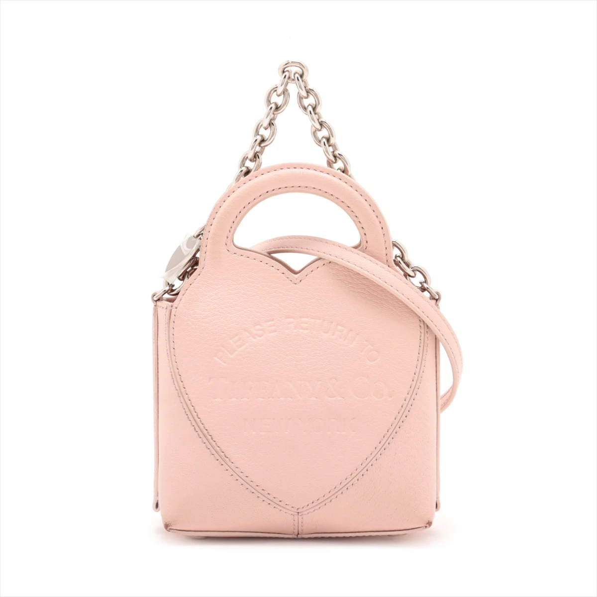 M5546 ティファニー リターントゥティファニー 2WAYハンドバッグ ピンク ティファニー リターントゥティファニー レザー 2WAYハンドバッグ