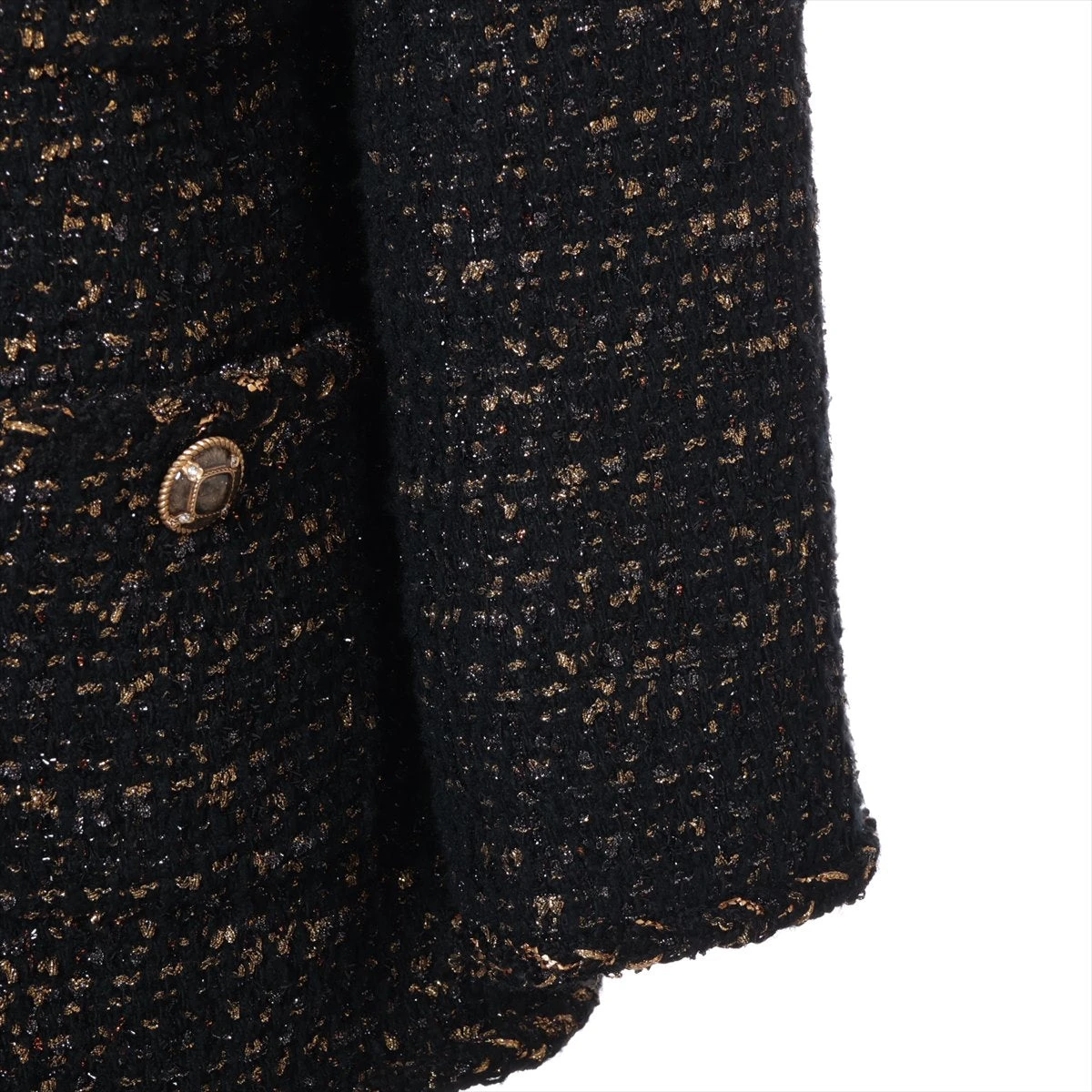 シャネル ココマーク グリポア 19A ナイロン×ウール×シルク ジャケット