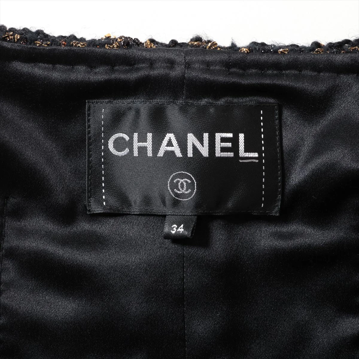 シャネル ココマーク グリポア 19A ナイロン×ウール×シルク ジャケット