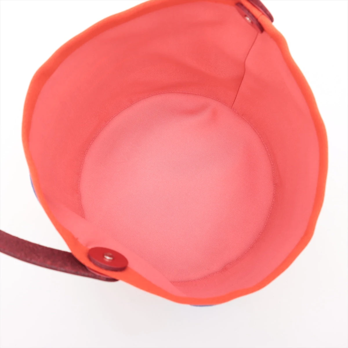 エルメス プティアッシュ ソー スモール キャンバス ブルー×レッド  