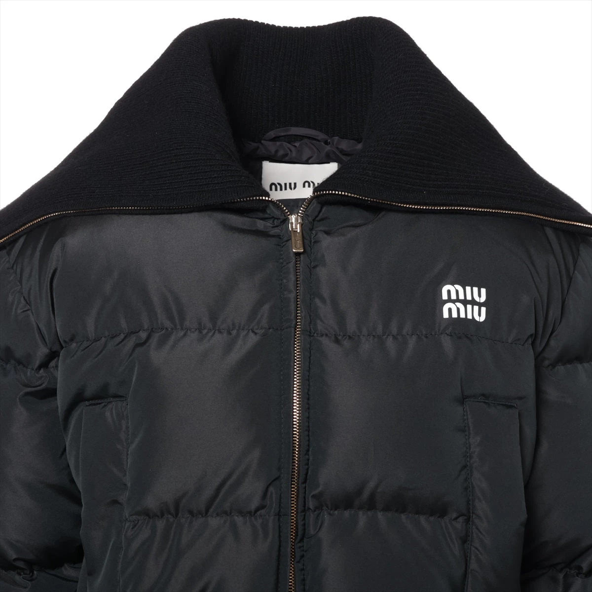 ミュウミュウ 23AW ポリエステル ダウンジャケット 38 レディース  